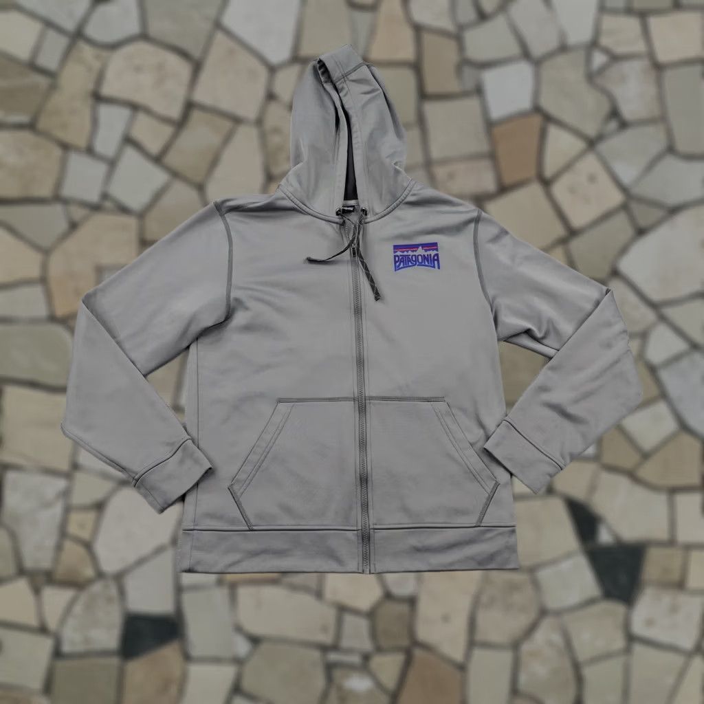 Patagonia Patagonia Hoodie Mens M Gray Fitz Roy Frostbite PolyCycle Sweatshirt Zip Full Zip Hooded Pockets Logo Size US M / EU 48-50 / 2 - 1 Thumbnail