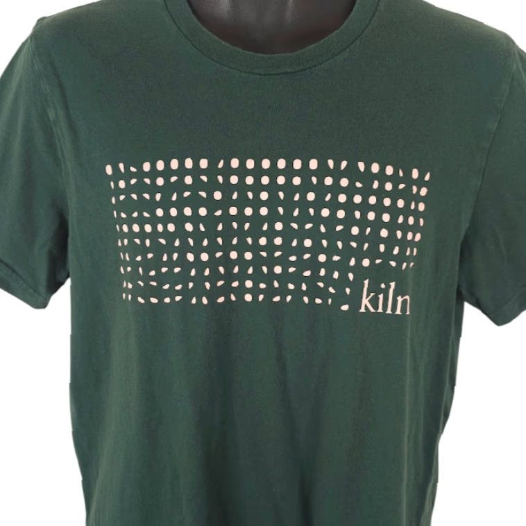 Vintage Bella + Canvas Kiln T Shirt Mens Size Medium Green Graphic Tee Cotton Crew Neck Short Sleeve Vintage No Size US M / EU 48-50 / 2 - 2 Thumbnail