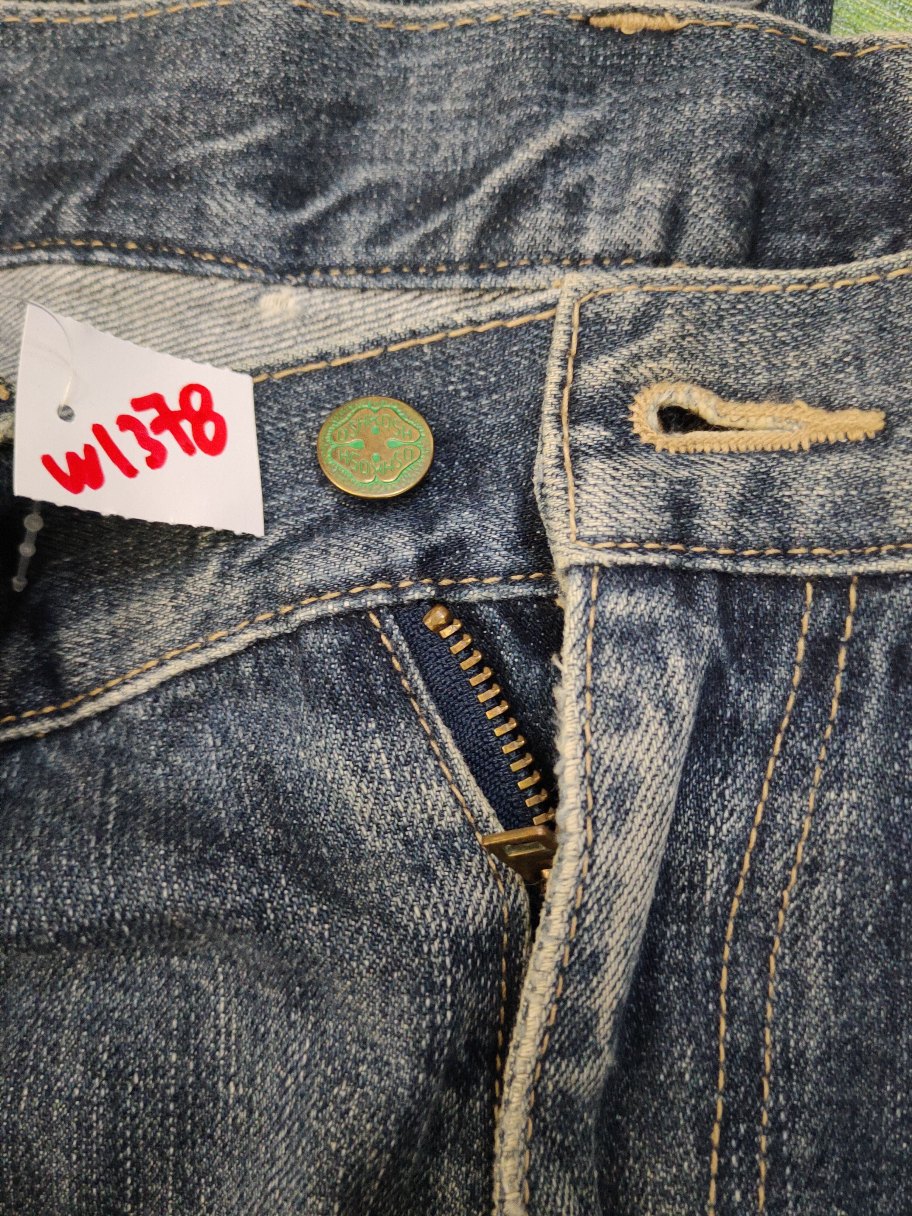 Oshkosh Oshkosh Dark Blue Distressed Ripped denim Jeans #W1378 Size US 38 / EU 54 - 17 Thumbnail