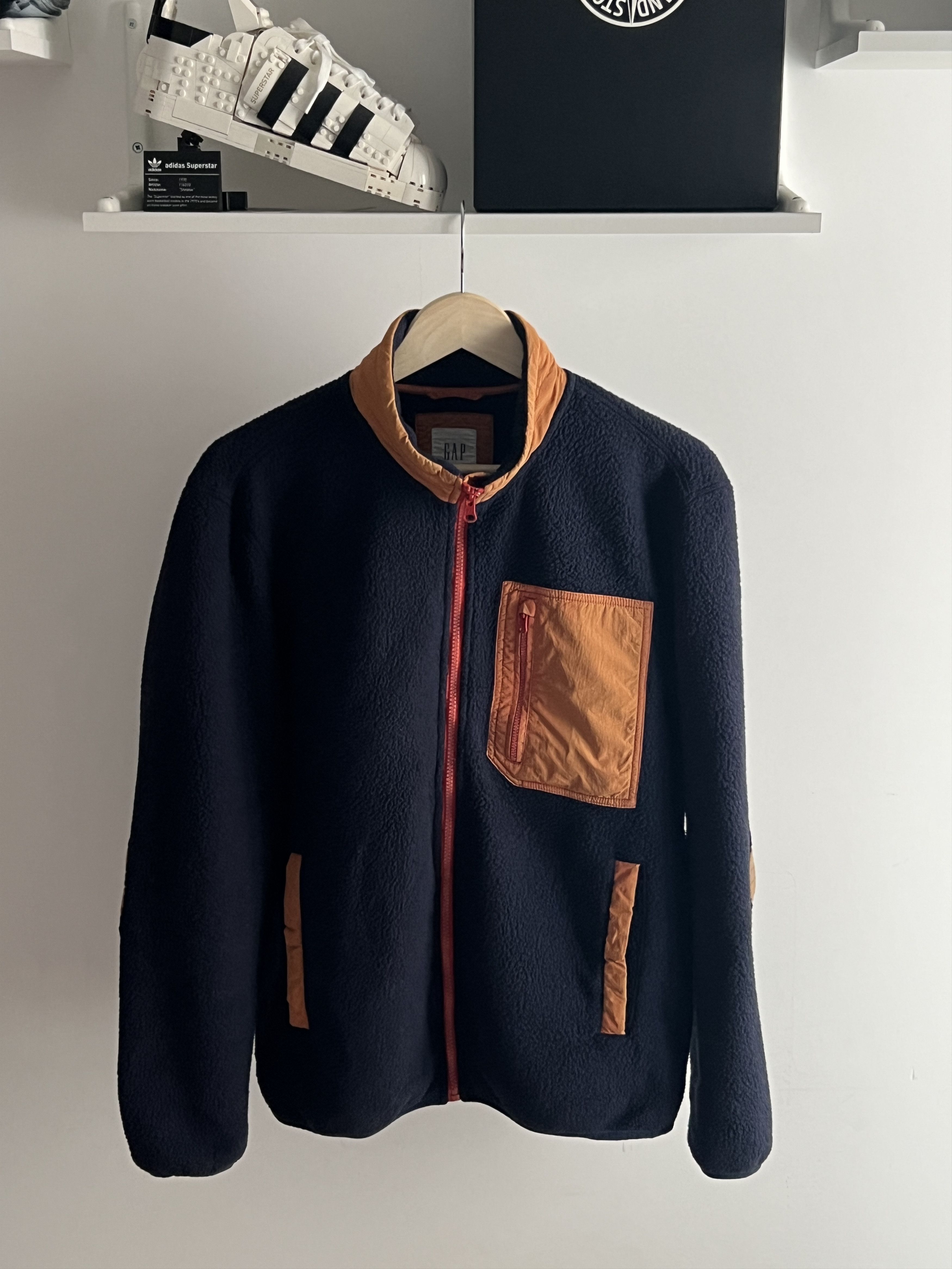 Gap × Vintage Jacket Zip Hoodie GAP Sherpa Fleece Size US M / EU 48-50 / 2 - 1 Thumbnail