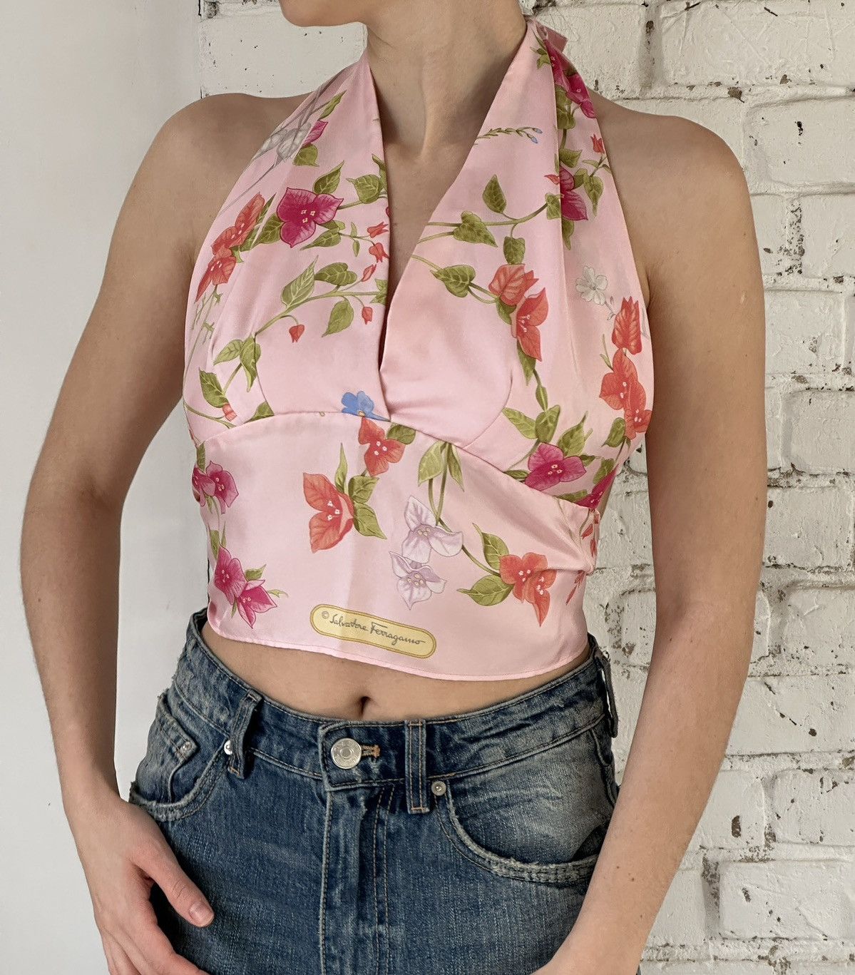 Salvatore Ferragamo Salvatore Ferragamo silk halter top Size ONE SIZE - 1 Thumbnail