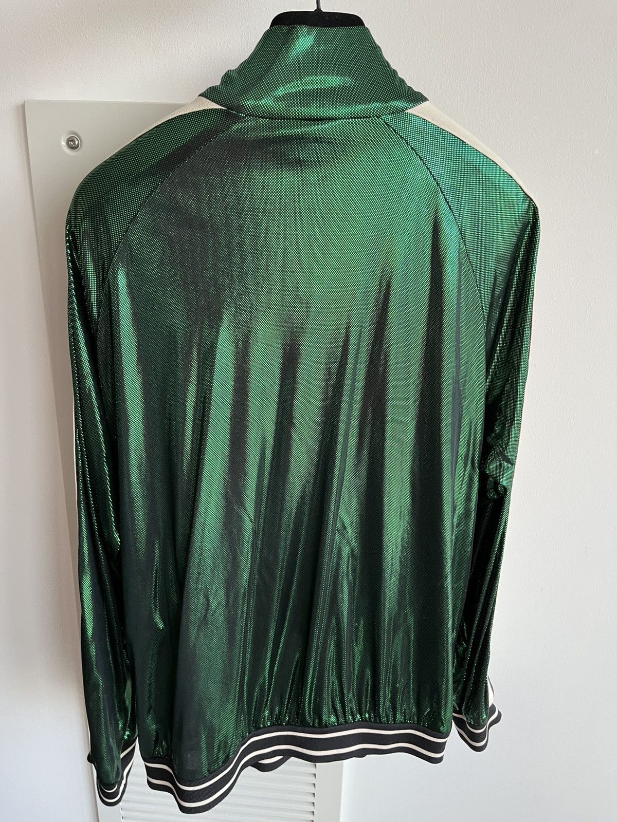 $4k Value Super Runway Gucci Glitter Laminated Track Jacket