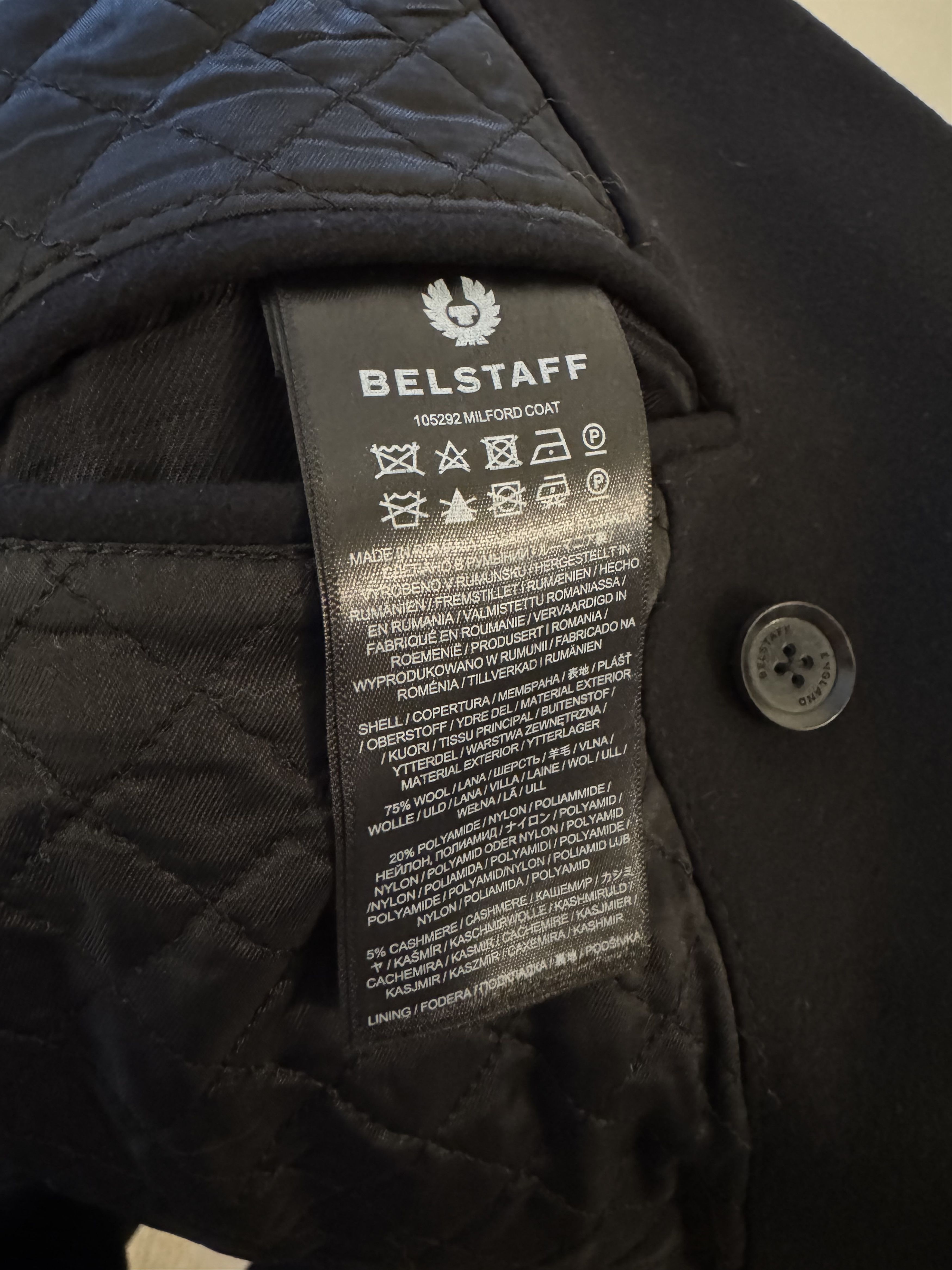 Belstaff New with Tags (NWT) - Belstaff - Milford Coat - Black - IT48 Size US M / EU 48-50 / 2 - 3 Thumbnail