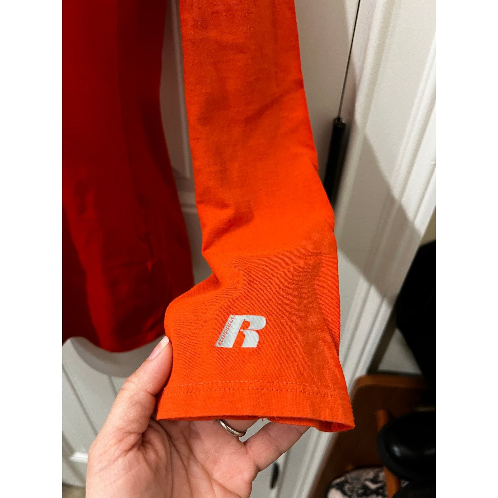 Russell Athletic Clemson Tigers 1889 Paw Logo Long Sleeve T-Shirt V-neck L Size L / US 10 / IT 46 - 8 Thumbnail