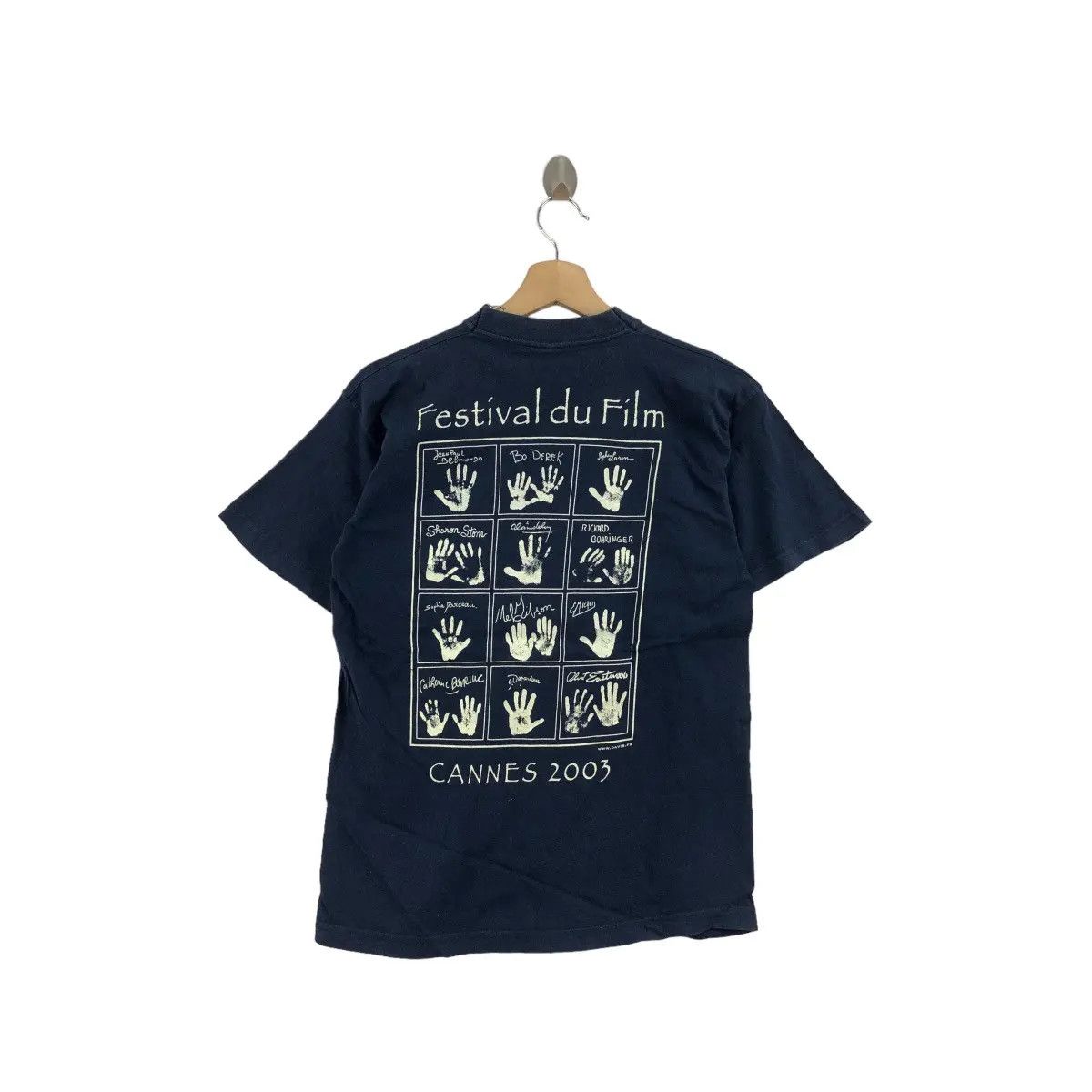 Vintage Vtg 2003 CANNES FILM FESTIVAL Palme D’or Movie Tee Shirt Size S / US 4 / IT 40 - 1 Thumbnail