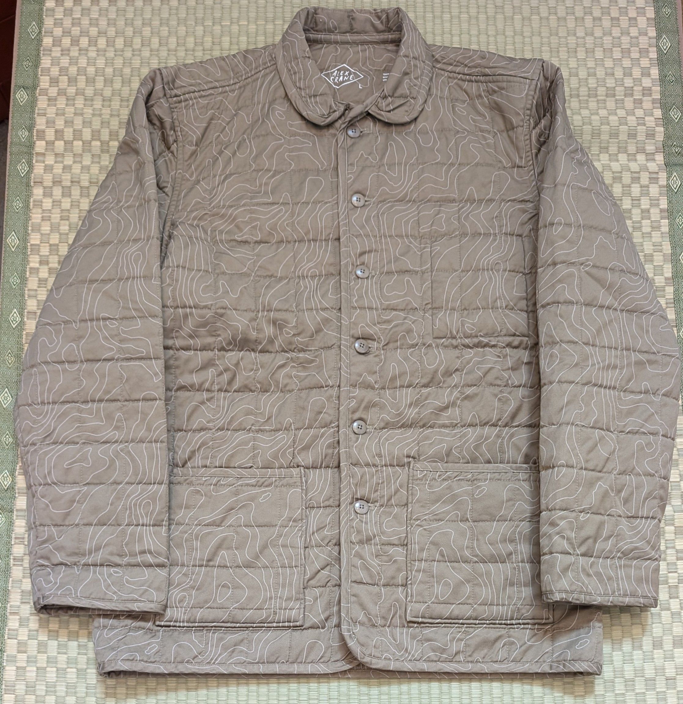 Alex Crane LNWOT Alex Crane Quilted Kite Jacket Tank Maps Cotton Size US L / EU 52-54 / 3 - 1 Thumbnail