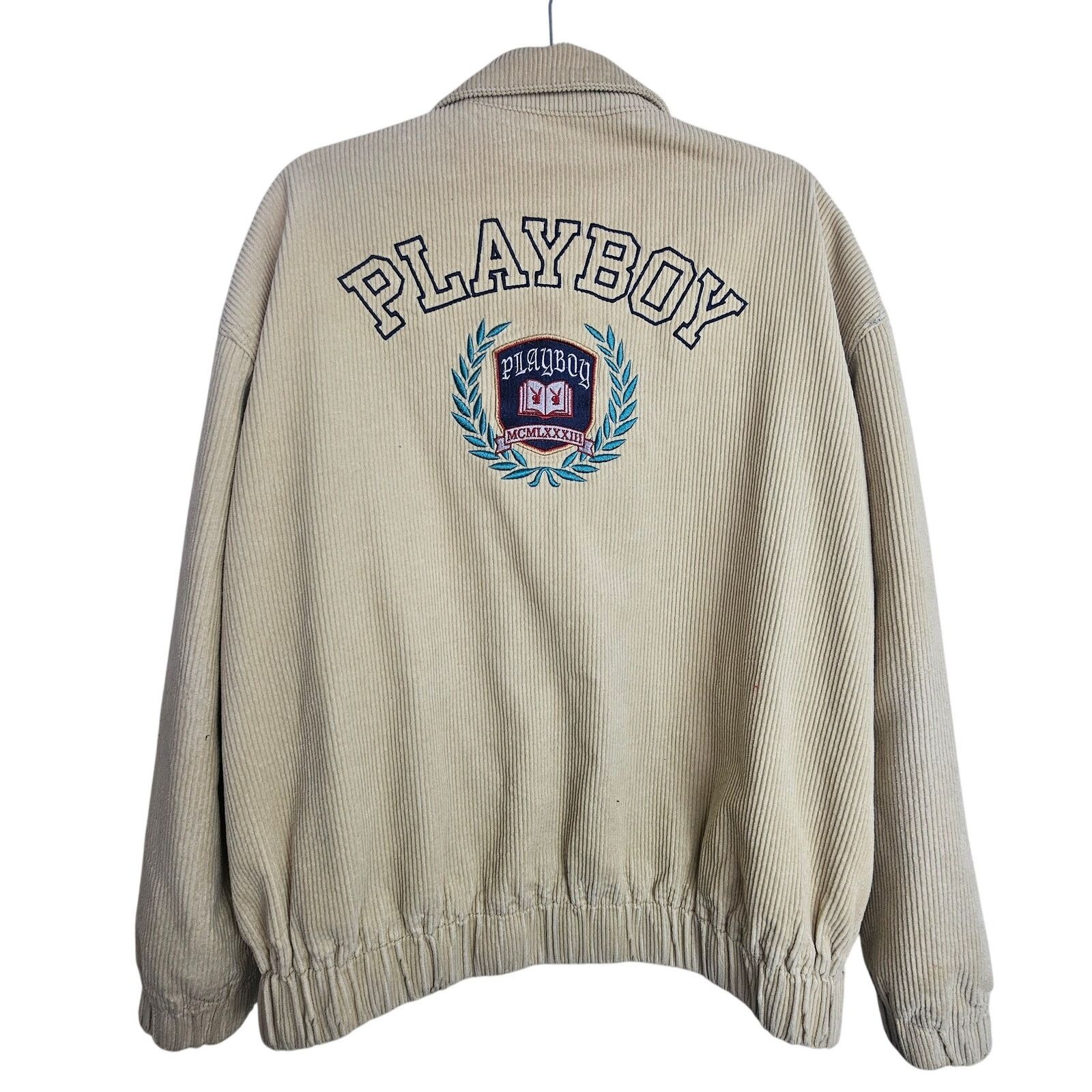 Pacsun Pacsun Playboy Mens Corduroy Bomber Jacket Size M/L Varsity Size US L / EU 52-54 / 3 - 9 Thumbnail