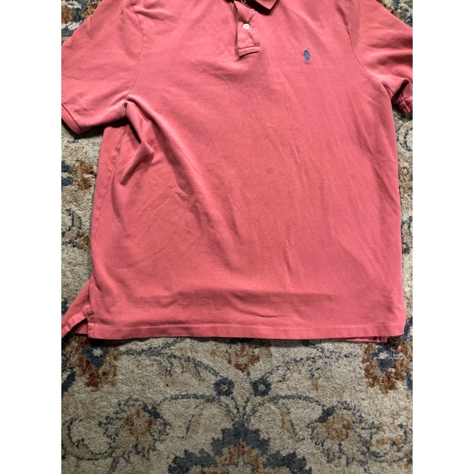Polo Ralph Lauren Polo Ralph Lauren Polo Shirt Mens XL Pink Classic Fit Short Sleeve Pony Logo Size US XL / EU 56 / 4 - 5 Thumbnail
