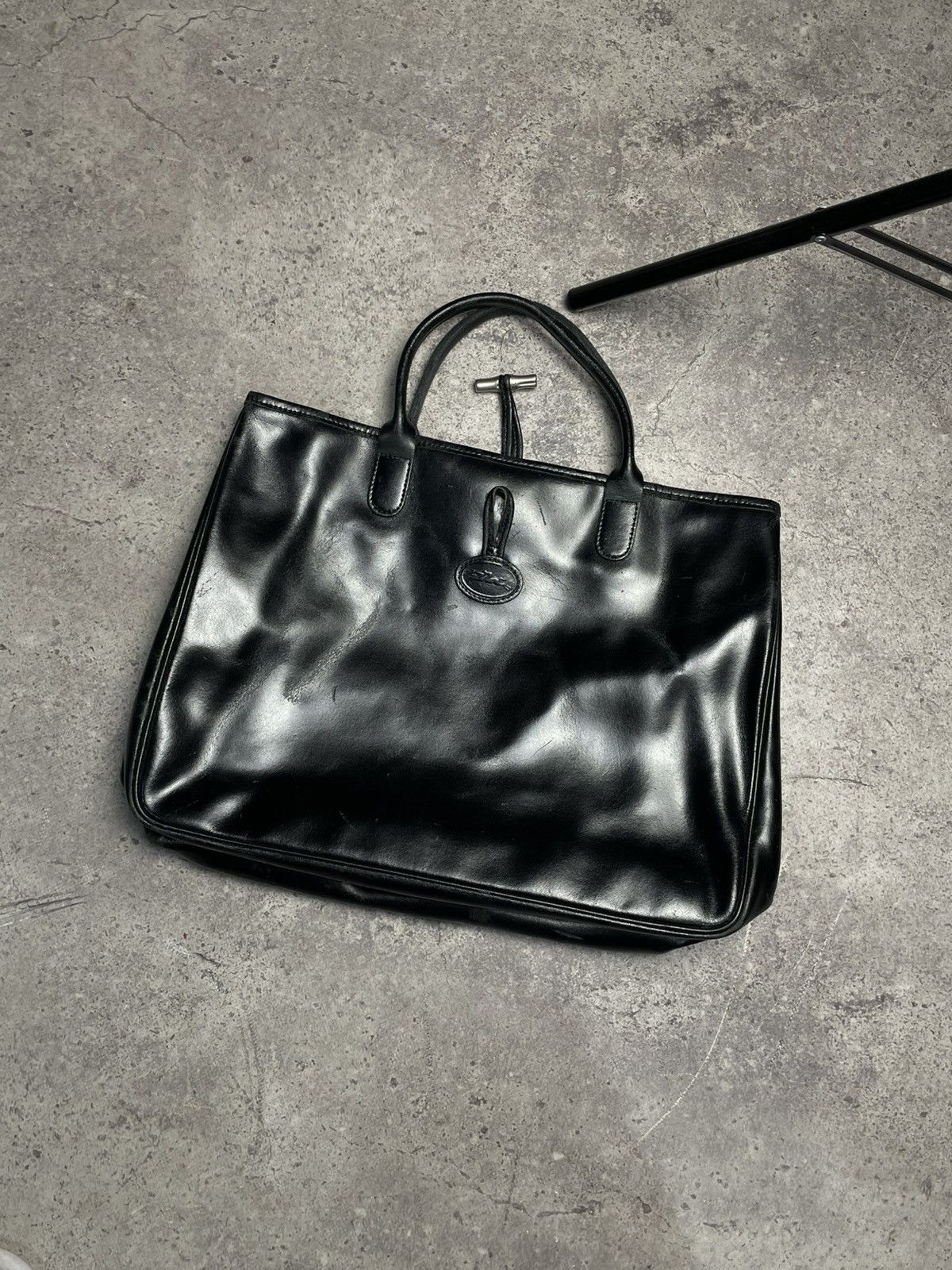 Longchamp LONGCHAMP LEATHER HANDBAG x DESIGNER x VINTAGE x RARE Size ONE SIZE - 1 Thumbnail
