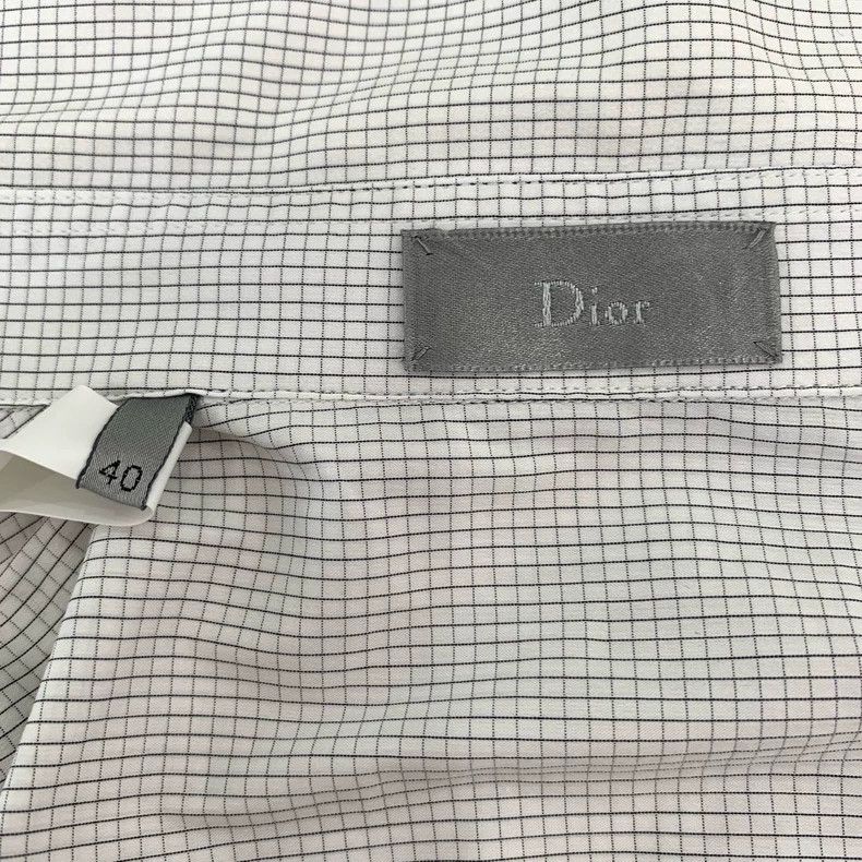 Dior Dior Little bee embroidery gray plaid lapel cotton long-sle Size US XXS / EU 40 - 6 Thumbnail