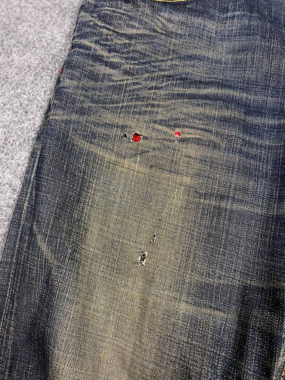 Edwin vintage edwin blue trip rusty distressed denim nice design Size US 37 - 10 Thumbnail