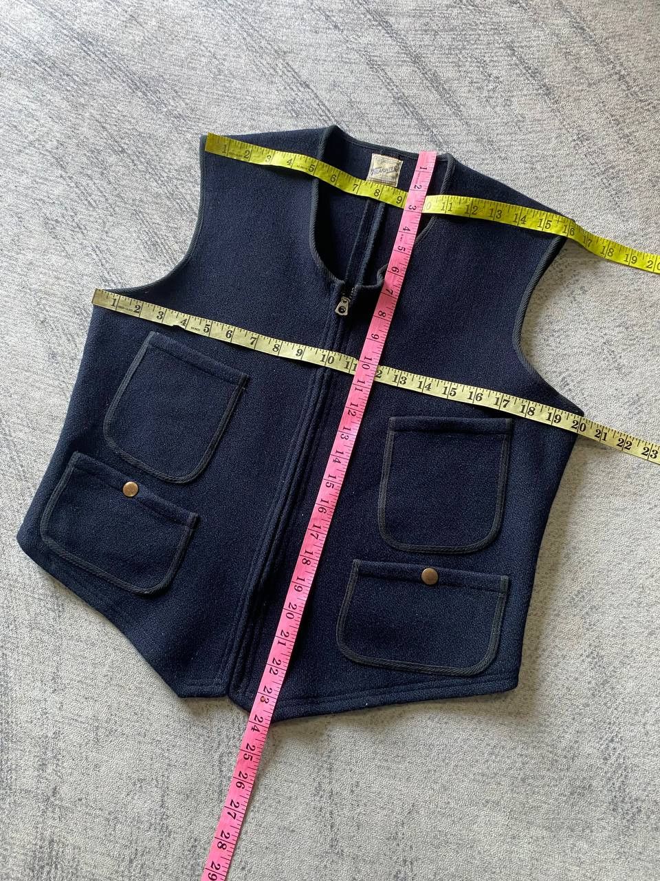 Japanese Brand Rare Belafonte Wool Deck Vest Buckle Back Navy Size US M / EU 48-50 / 2 - 12 Thumbnail