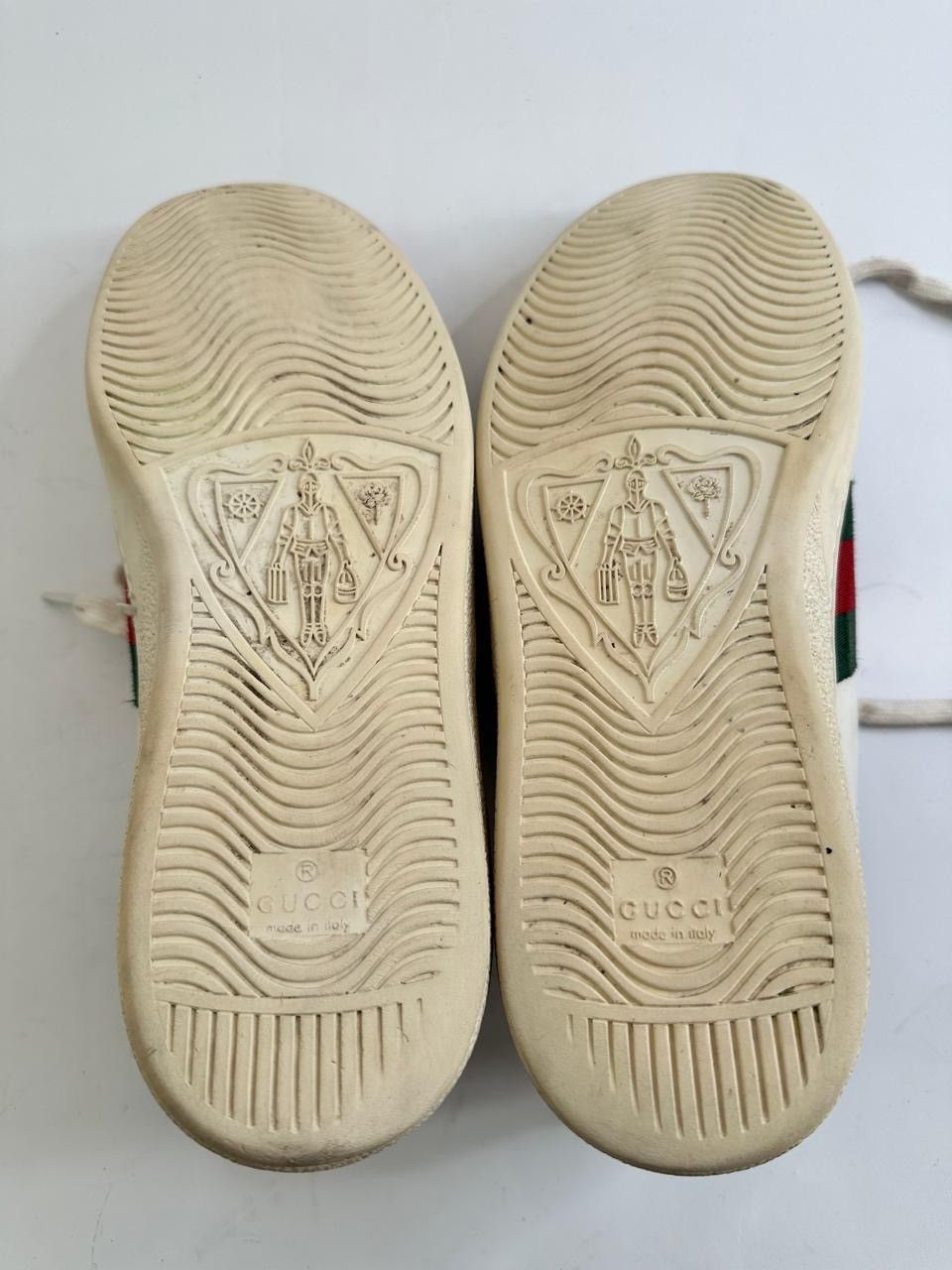 Gucci Gucci Web Ace Leather Sneakers Gucci Band Logo -White -Men’s Size US 9 / EU 42 - 5 Thumbnail