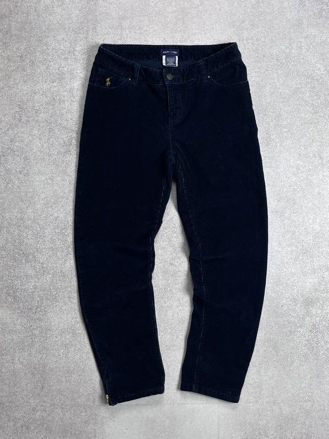 Polo Ralph Lauren × Vintage Vintage Ralph Lauren Womans Corduroy Velvet Chino Pants Y2K Size 36" / US 14 / IT 50 - 1 Thumbnail