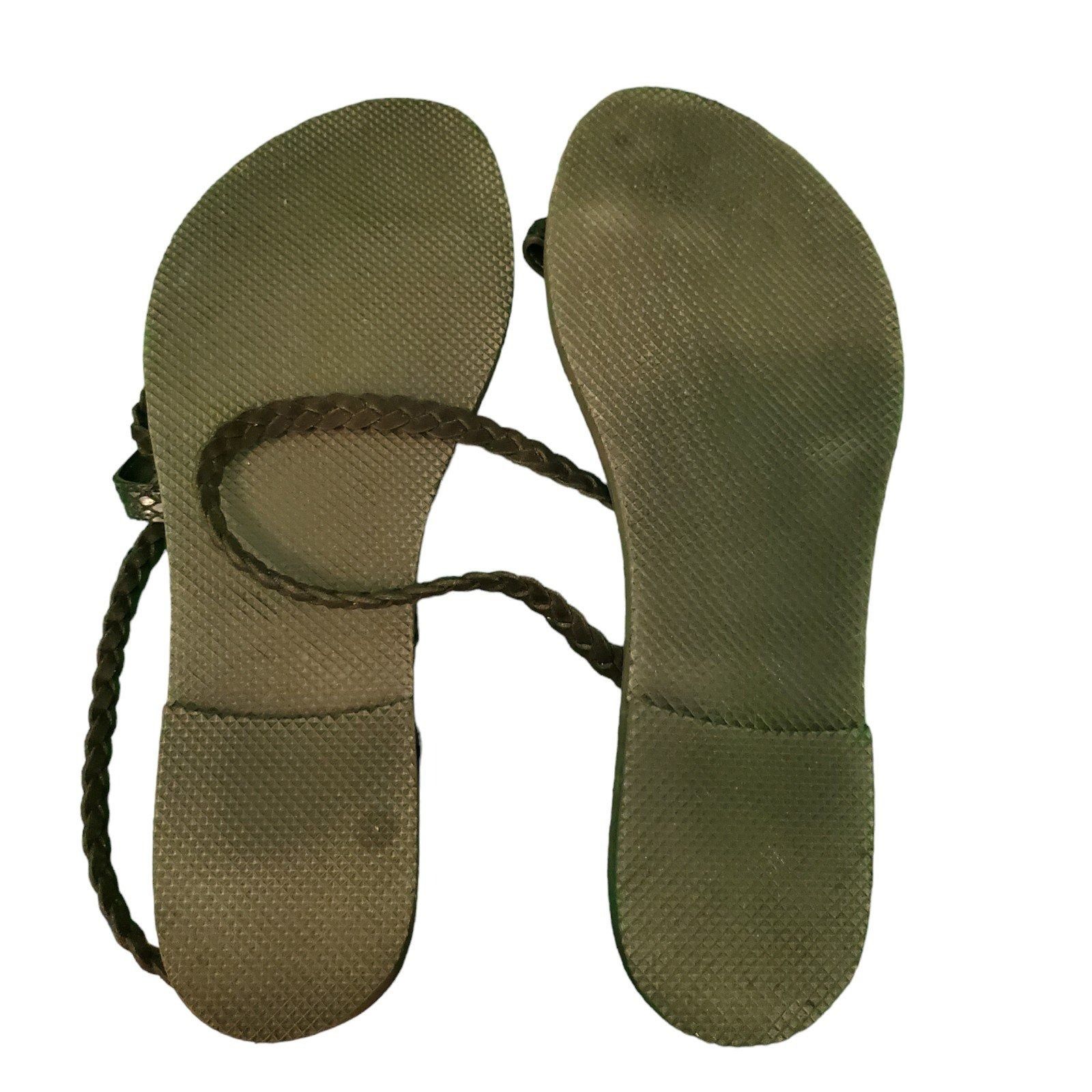 Other Sisters & Co. Braided Leather Slide Sandals Strappy Flat San Size US 8 / IT 38 - 5 Thumbnail