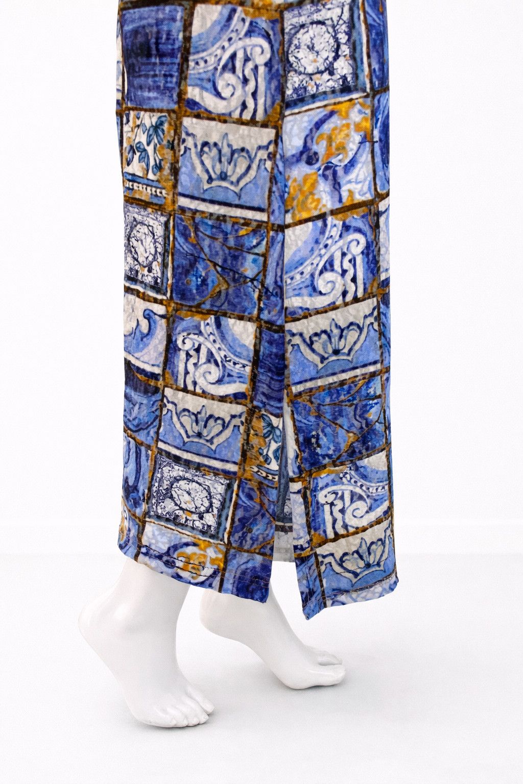 Jean Paul Gaultier Jean Paul Gaultier Transparent Tile Maxi Colour Block Dress Size M / US 6-8 / IT 42-44 - 7 Thumbnail