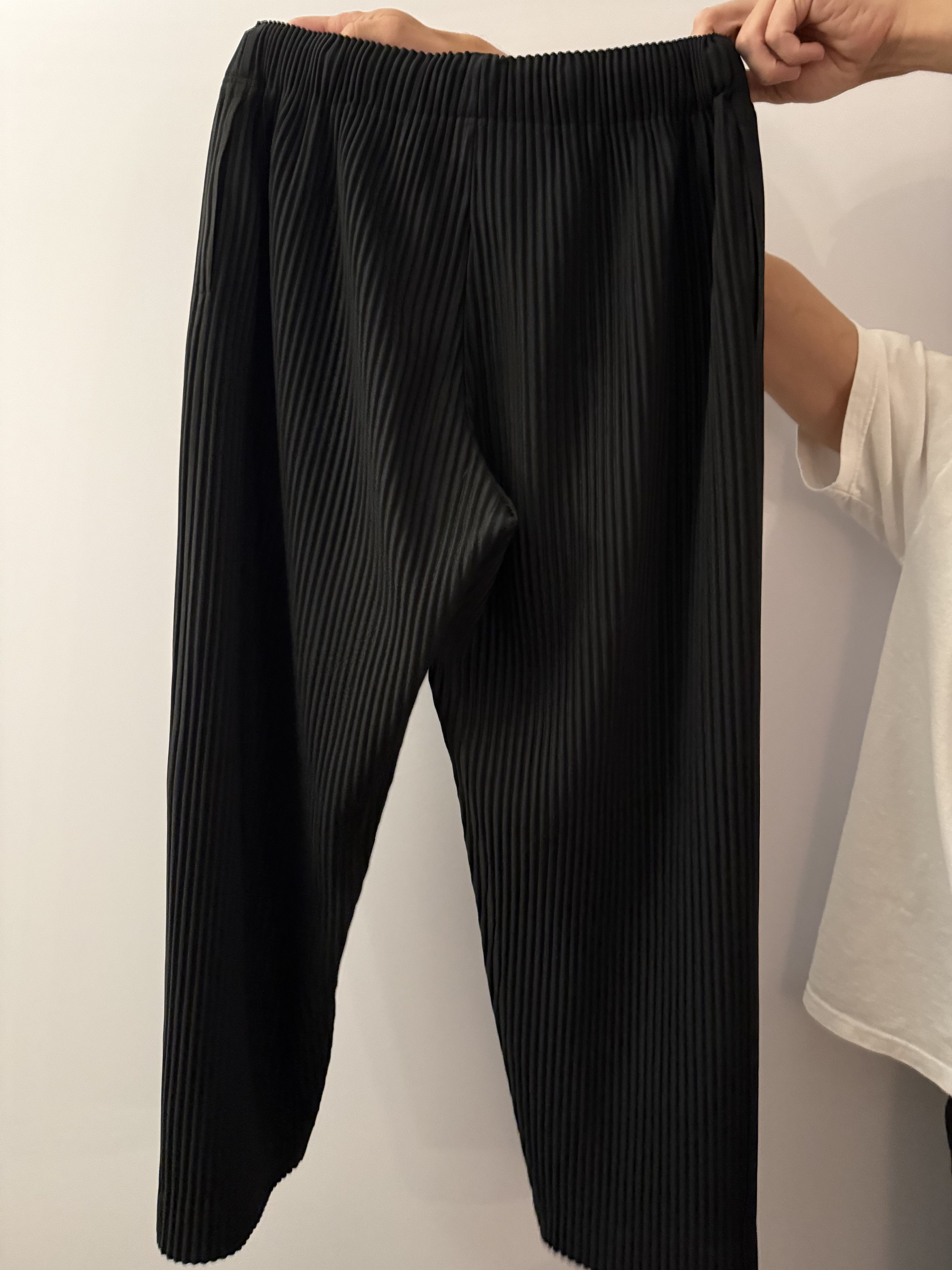 Issey Miyake HOMME PLISSÉ ISSEY MIYAKE Belted Tailored Pleated Trousers Size US 31 - 4 Thumbnail