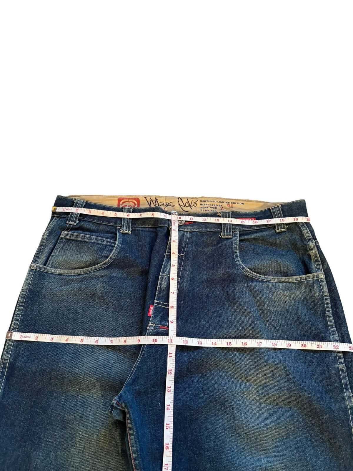 Ecko Unltd. Vintage Ecko Carpenter Mud Wash Ripped Baggy Wide Jean Size US 40 / EU 56 - 12 Thumbnail