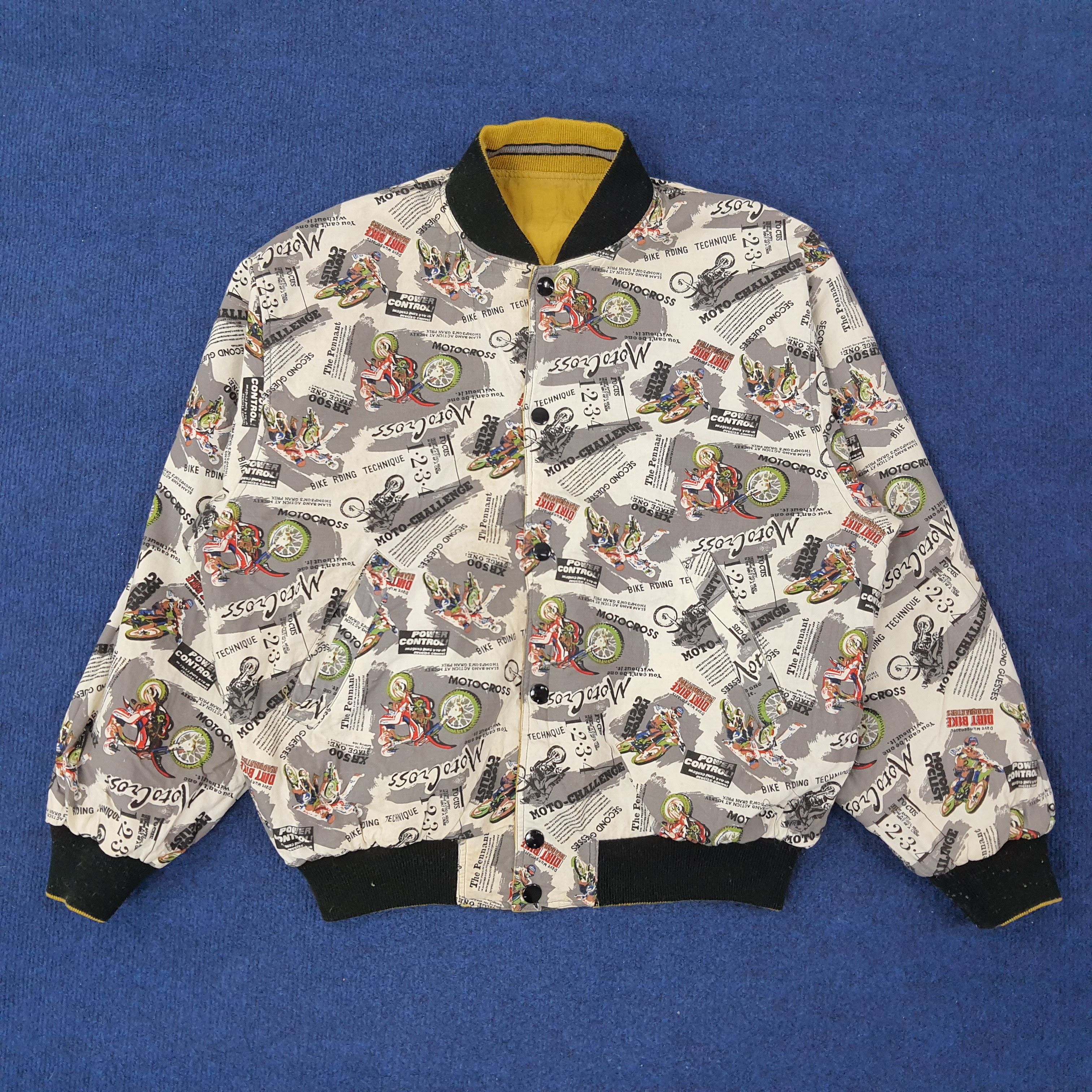 Japanese Brand Vintage Motor Cross Reversible Custom Honda Sports C247N6 Size US M / EU 48-50 / 2 - 1 Thumbnail