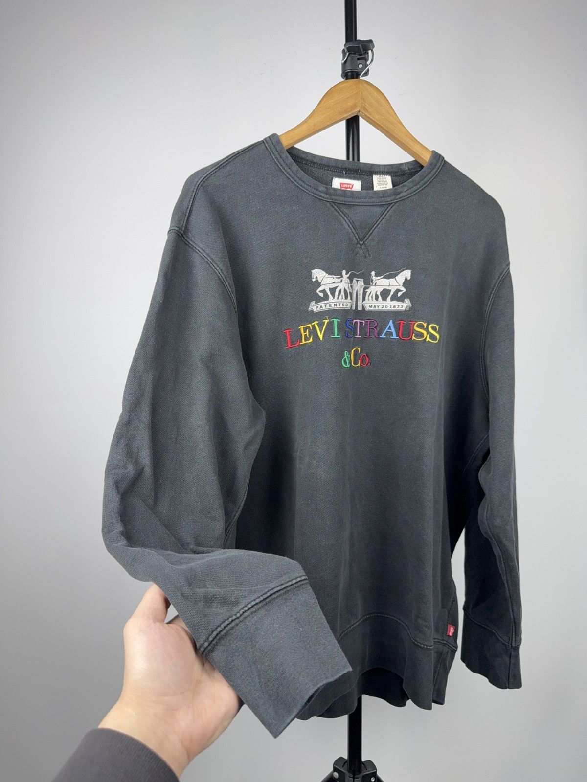 Levi's Vintage 00s USA Western Levi’s Embroidered Logo Sweatshirt Size US XL / EU 56 / 4 - 11 Thumbnail