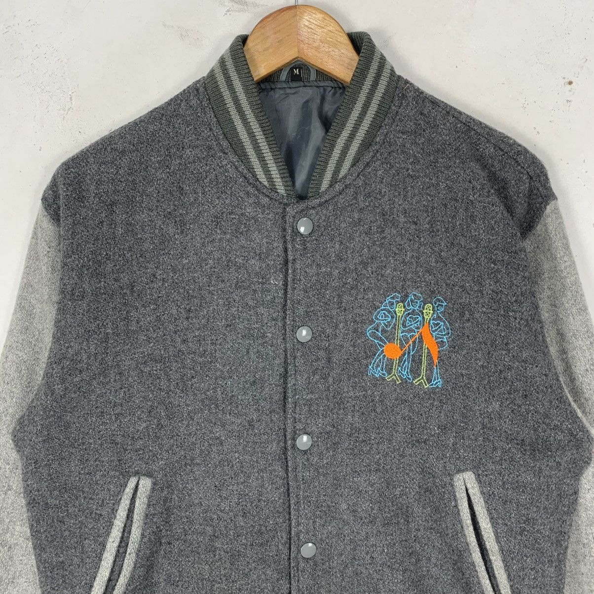 Vintage Vintage Easy Voice Embroidered StreetWear Varsity Jacket Size US M / EU 48-50 / 2 - 3 Thumbnail