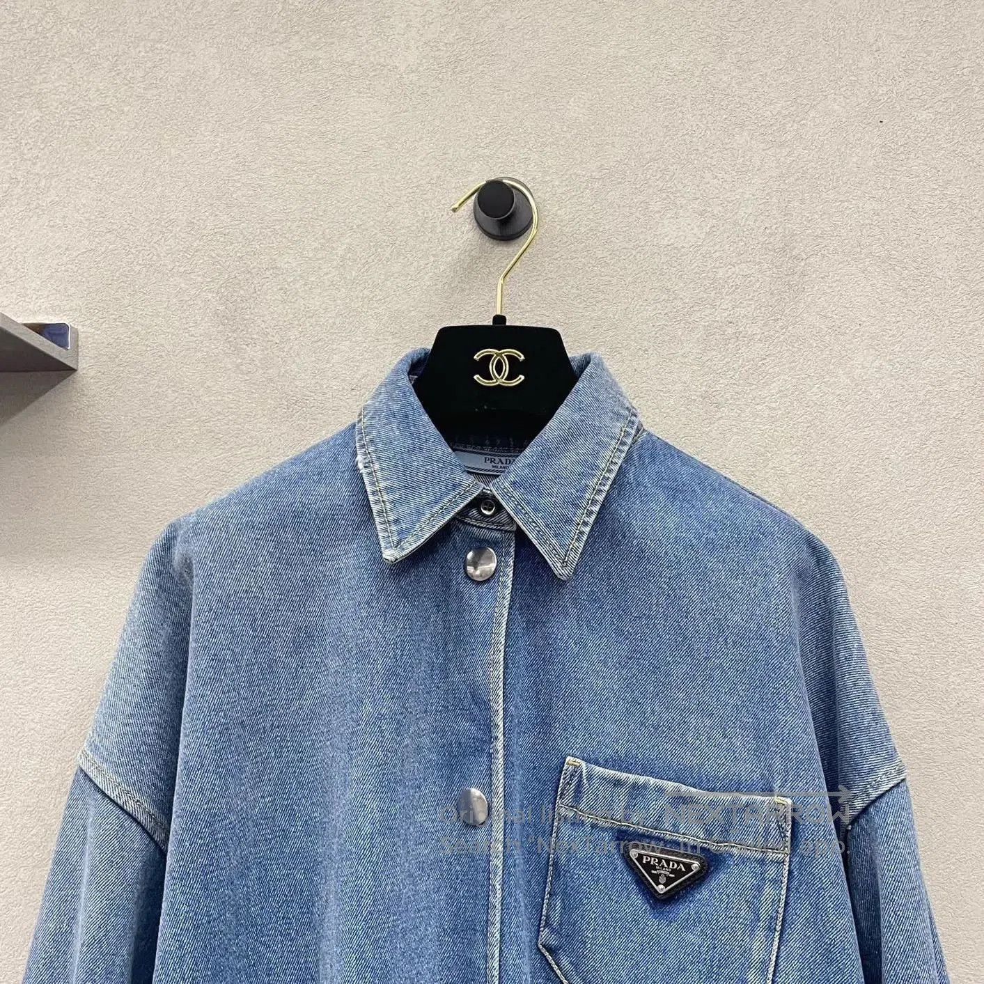 Prada Prada Denim Blue Jacket Size 38. Size S / US 4 / IT 40 - 3 Thumbnail