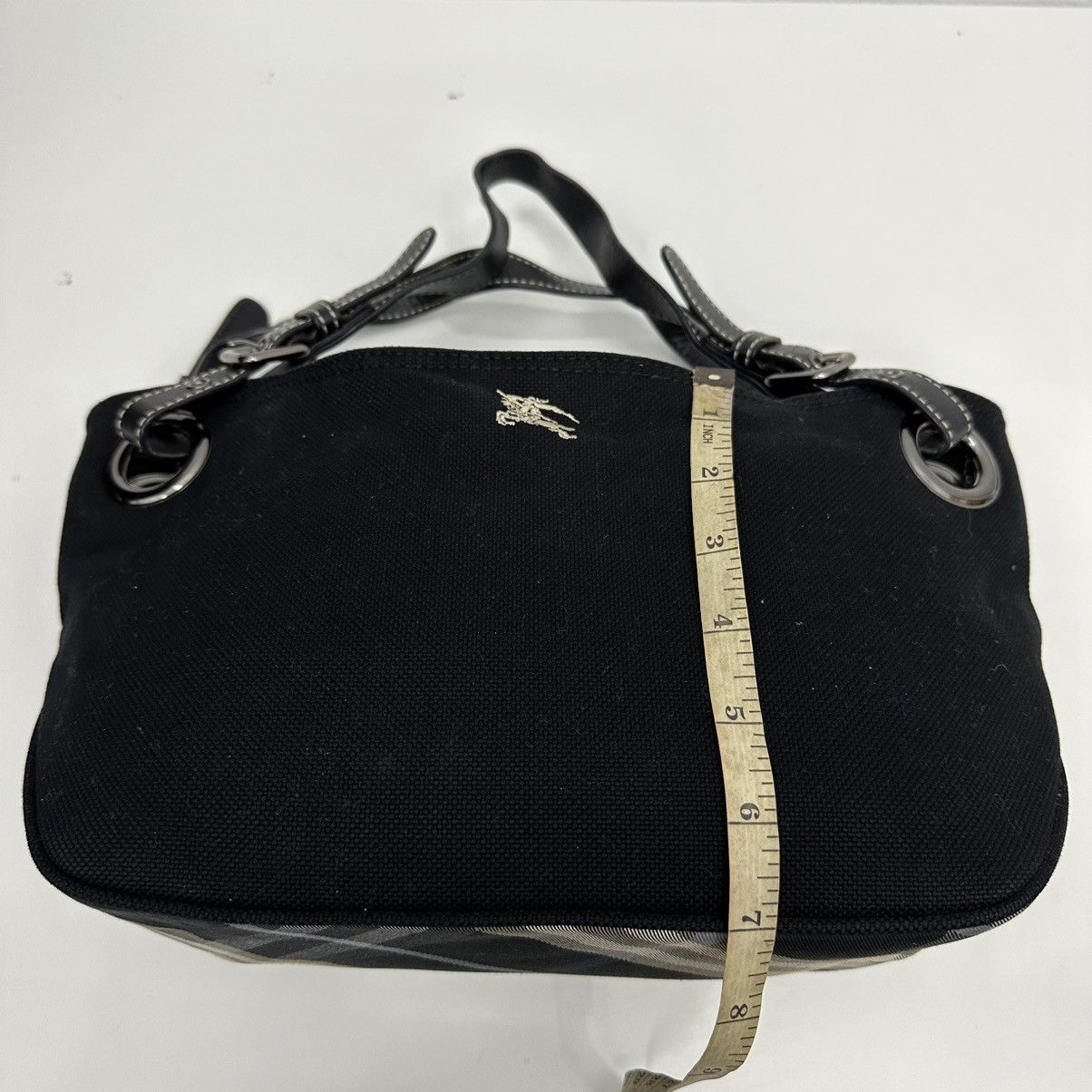 Burberry AUTHENTIC BURBERRY BLUE LABEL BLACK CANVAS SHOULDER TOTE BAG Size ONE SIZE - 14 Thumbnail