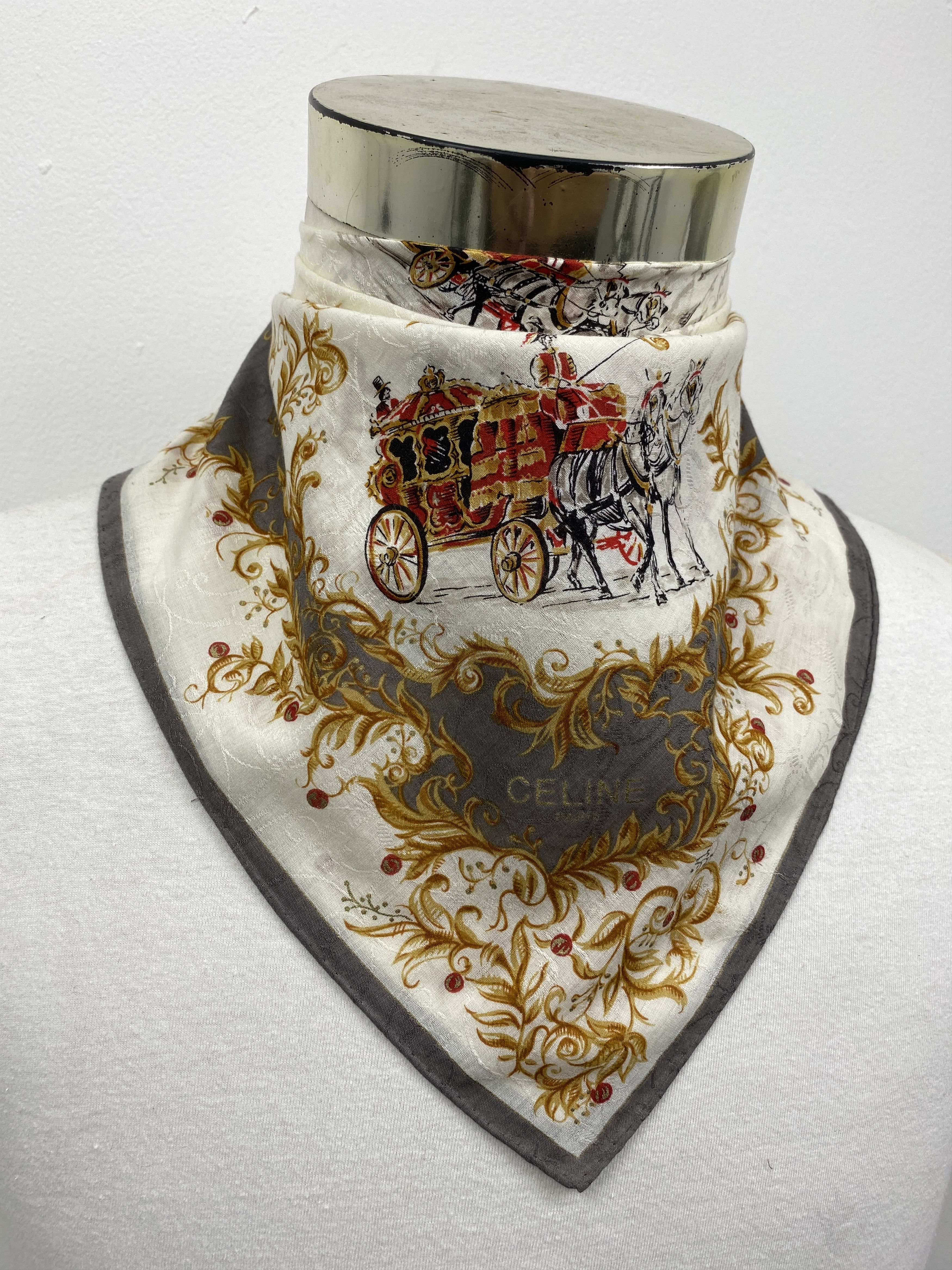 Celine × Vintage Celine Handkerchief / Bandana / Neckerchief HKC0331 Size ONE SIZE - 1 Thumbnail