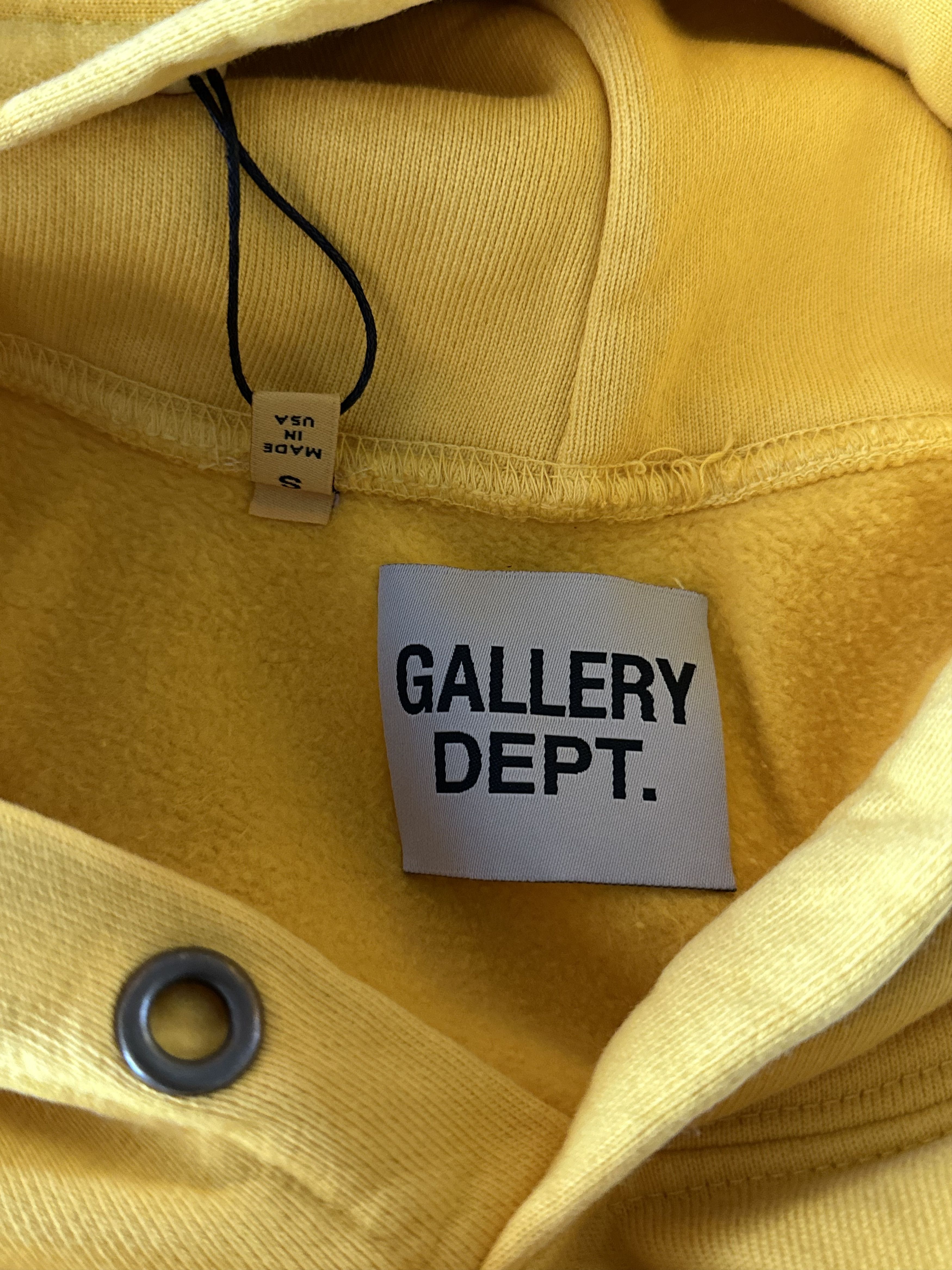 Gallery Dept. Gallery Dept Yellow Boxing Gloves Logo Hoodie Size US S / EU 44-46 / 1 - 3 Thumbnail
