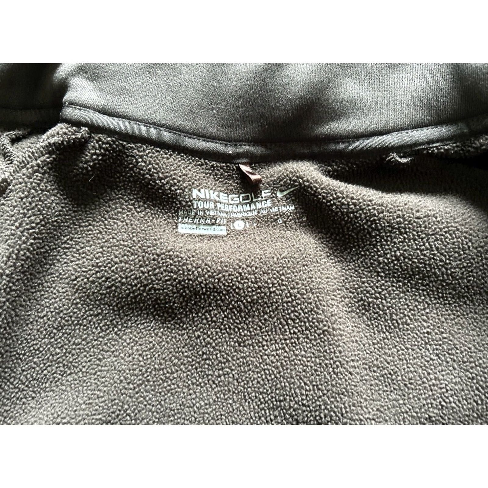 Nike Nike Women’s Jacket Brown Full Zip L - Coeur d’Alene Resort Golf Course, Polyester, Basic Style, Outdoor/Active 90s? Size L / US 10 / IT 46 - 6 Thumbnail