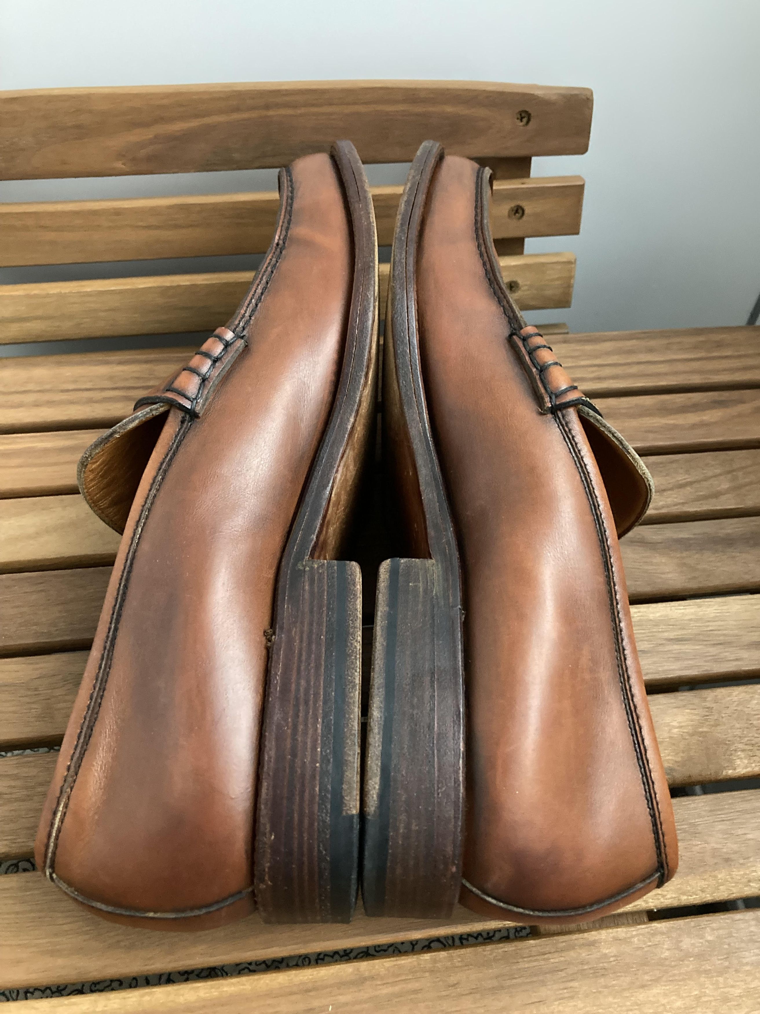 Moreschi Vintage Moreschi Loafer - Cognac Brown Made In Italy Size US 10 / EU 43 - 12 Thumbnail