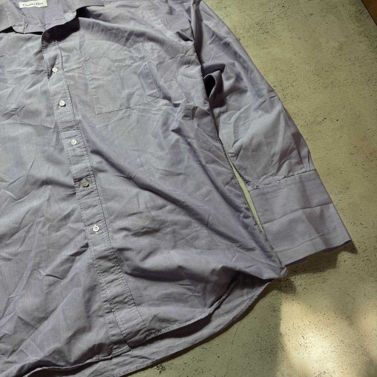 Christian Dior Monsieur vintage christian dior striped shirt button ups luxury Size US L / EU 52-54 / 3 - 4 Thumbnail