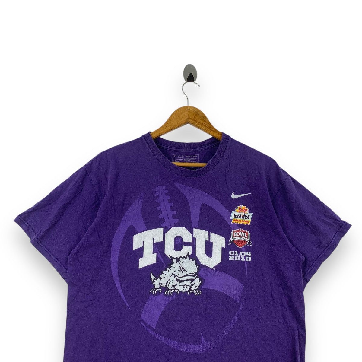 Nike Vintage NFL NIKE TEAM TCU Horned Frogs Football Tee Shirt Size US M / EU 48-50 / 2 - 2 Thumbnail