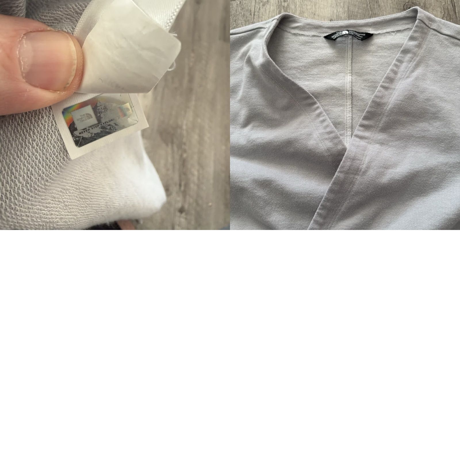 The North Face The North Face Belted Cardigan Wrap Sweatshirt Womens Large Light Gray Tie Closure Open Breathable Logo Shirt/Outerwear Size L / US 10 / IT 46 - 8 Thumbnail