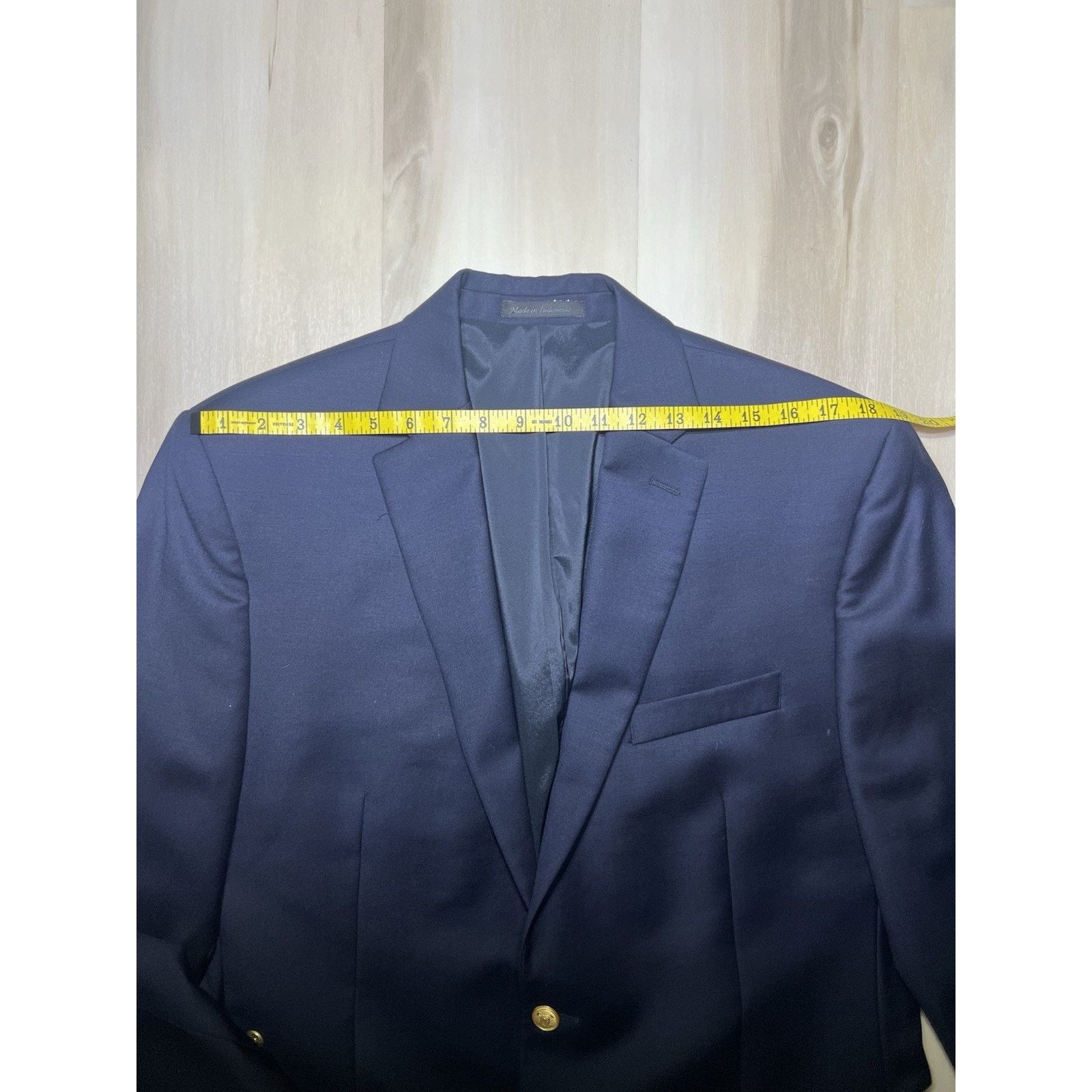 Ralph Lauren Ralph Lauren Blazer Men 42L Navy Gold Button Sports Coat Size 42L - 13 Thumbnail