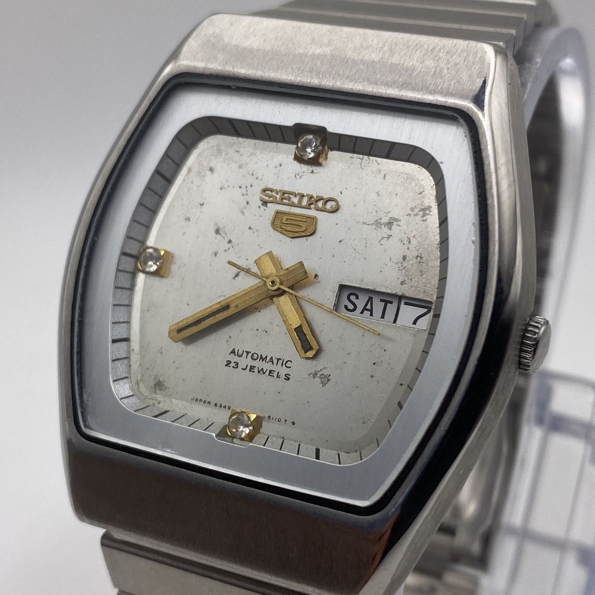Seiko Seiko 5 Automatic Men’s Watch Vintage Style 35mm Rare Look Size 36 - 6 Thumbnail