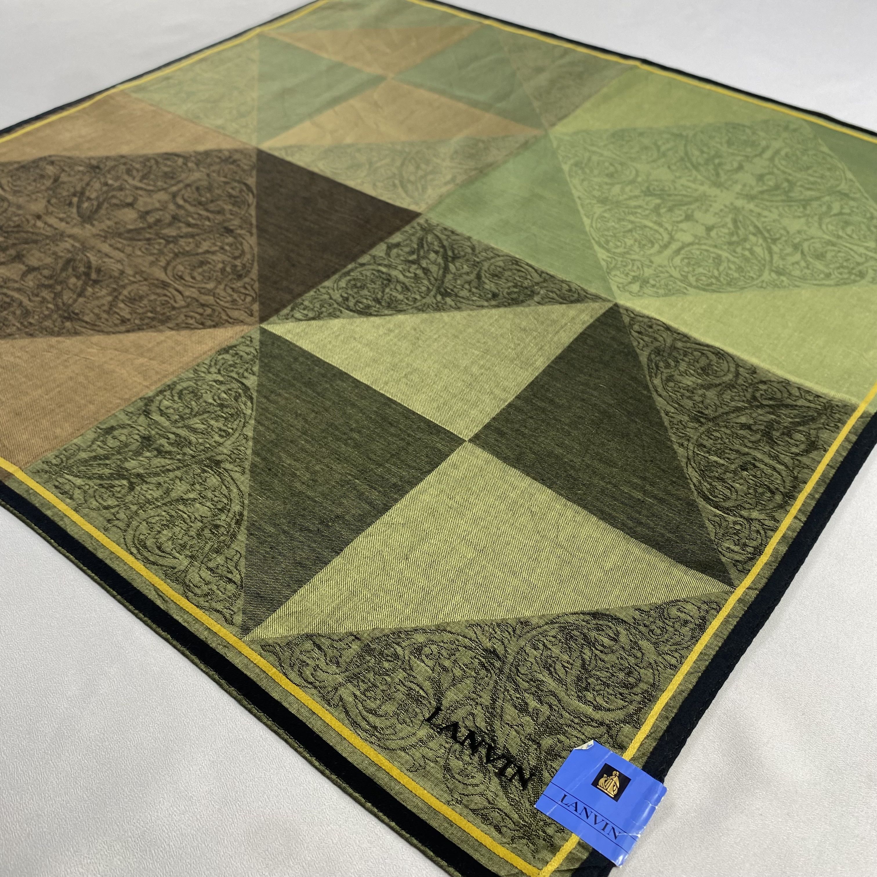 Lanvin × Vintage Lanvin Handkerchief / Neckerchief / Bandana-P1458 Size ONE SIZE - 2 Thumbnail