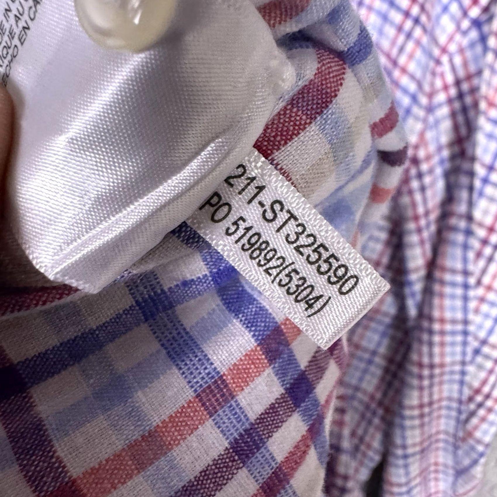 Tommy Bahama Tommy Bahama Shirt Mens 3XL XXXL Linen Flip Cuff Blue Check L/S Size US XXL / EU 58 / 5 - 7 Thumbnail
