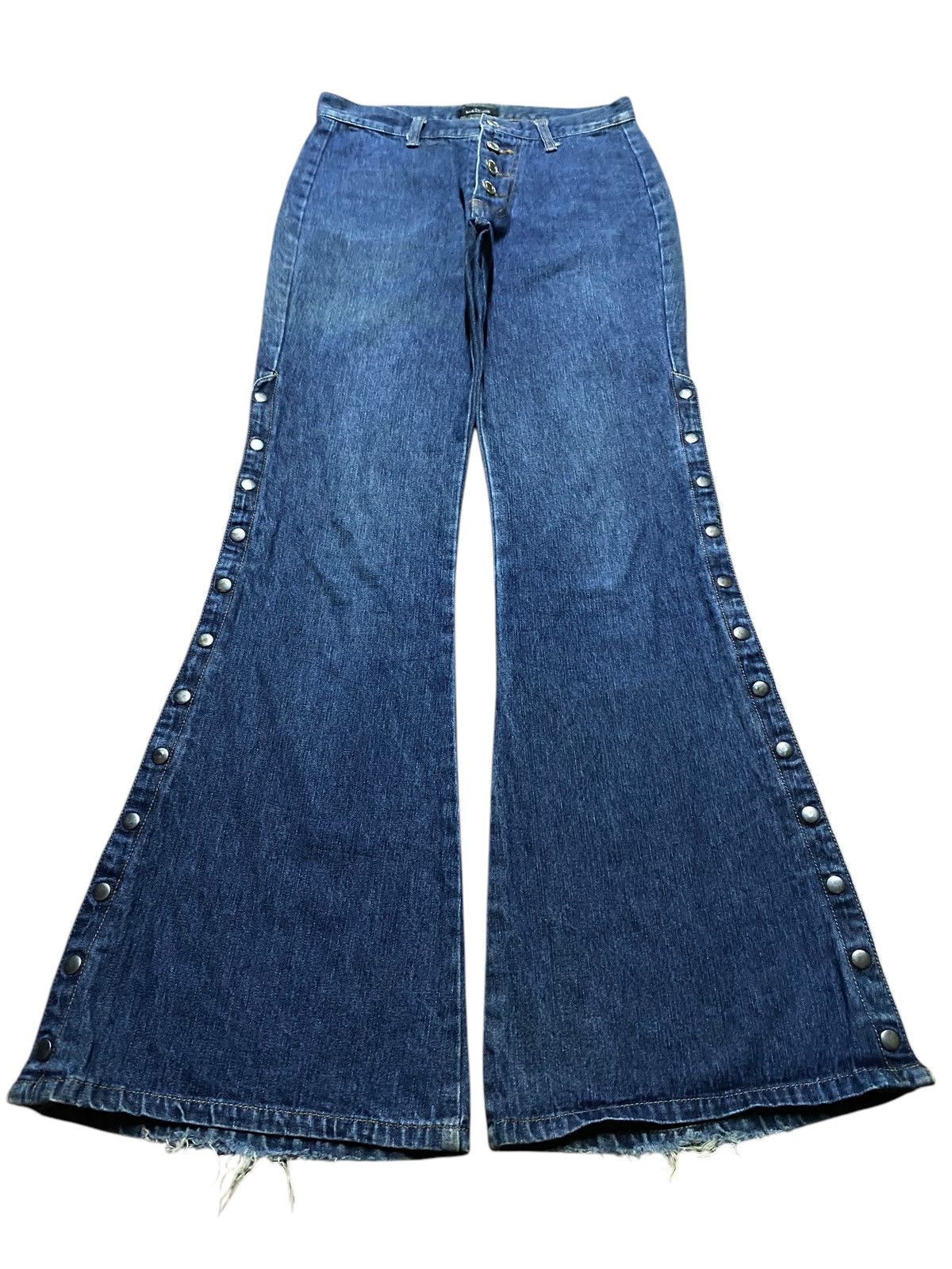 Japanese Brand Y2K Japanese Brand Back&Forth Botton Leg Super Flare Jeans Size US 28 / EU 44 - 1 Thumbnail