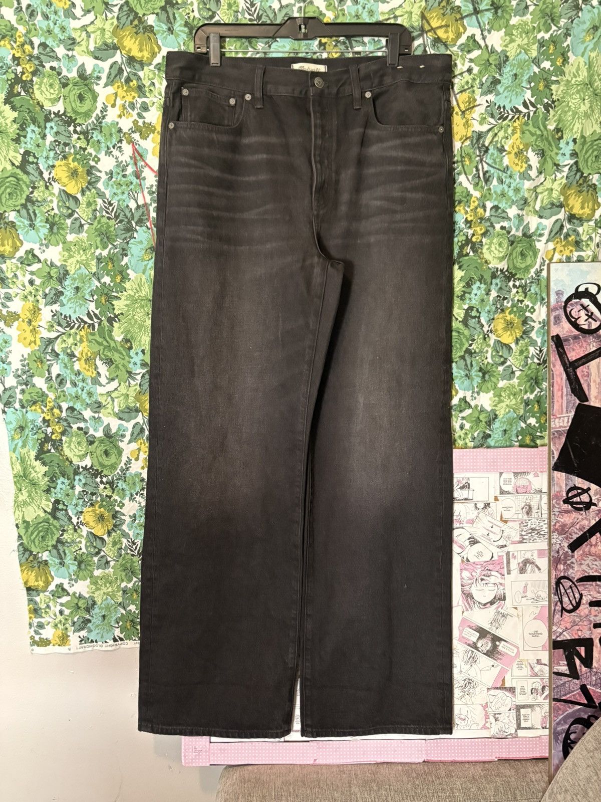 Madewell Madewell “Low-Slung Baggy” jeans in black wash. Size US 30 / EU 46 - 1 Thumbnail