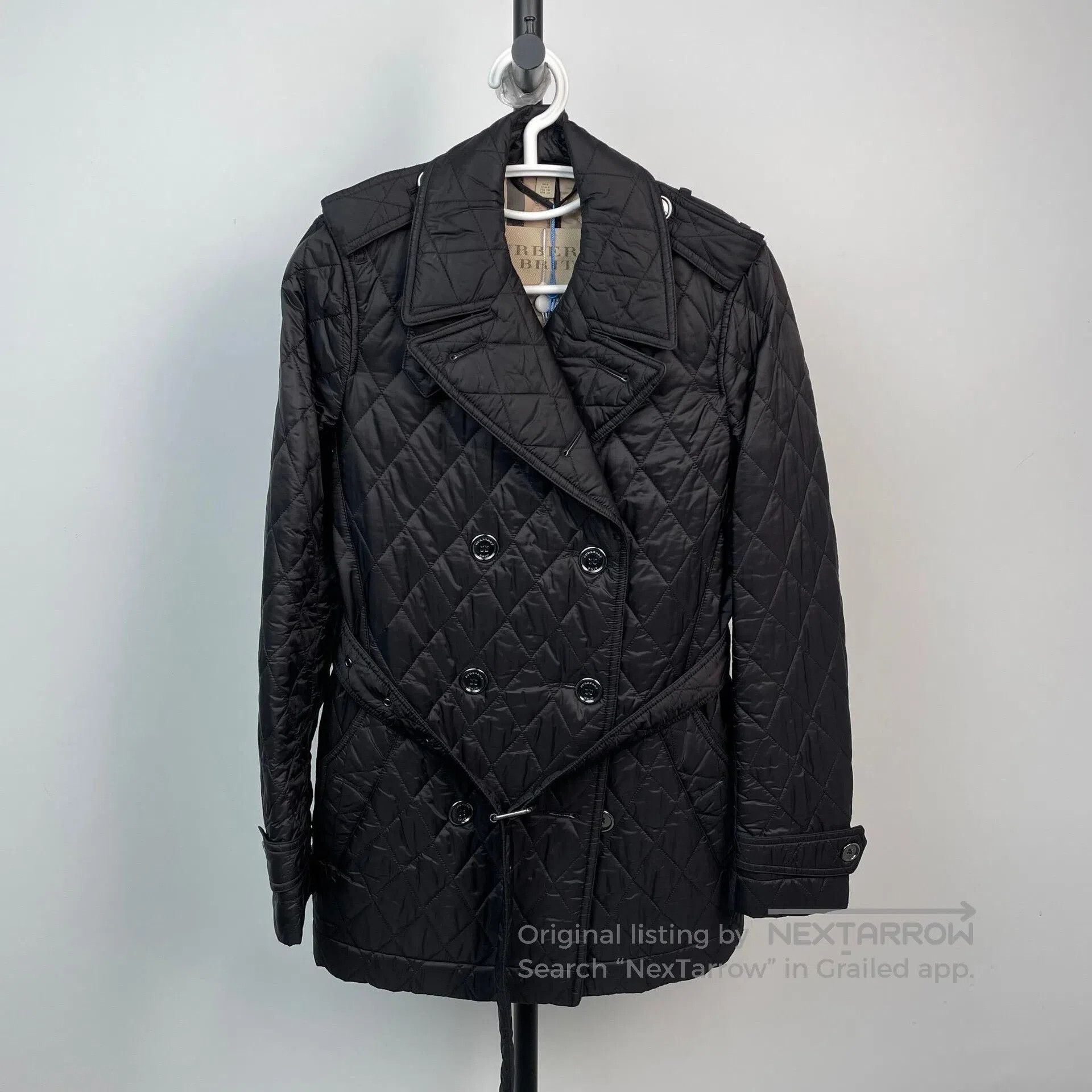 Burberry Burberry Black Diamond Quilted Cotton Coat with Double Bre Size XS / US 0-2 / IT 36-38 - 1 Thumbnail