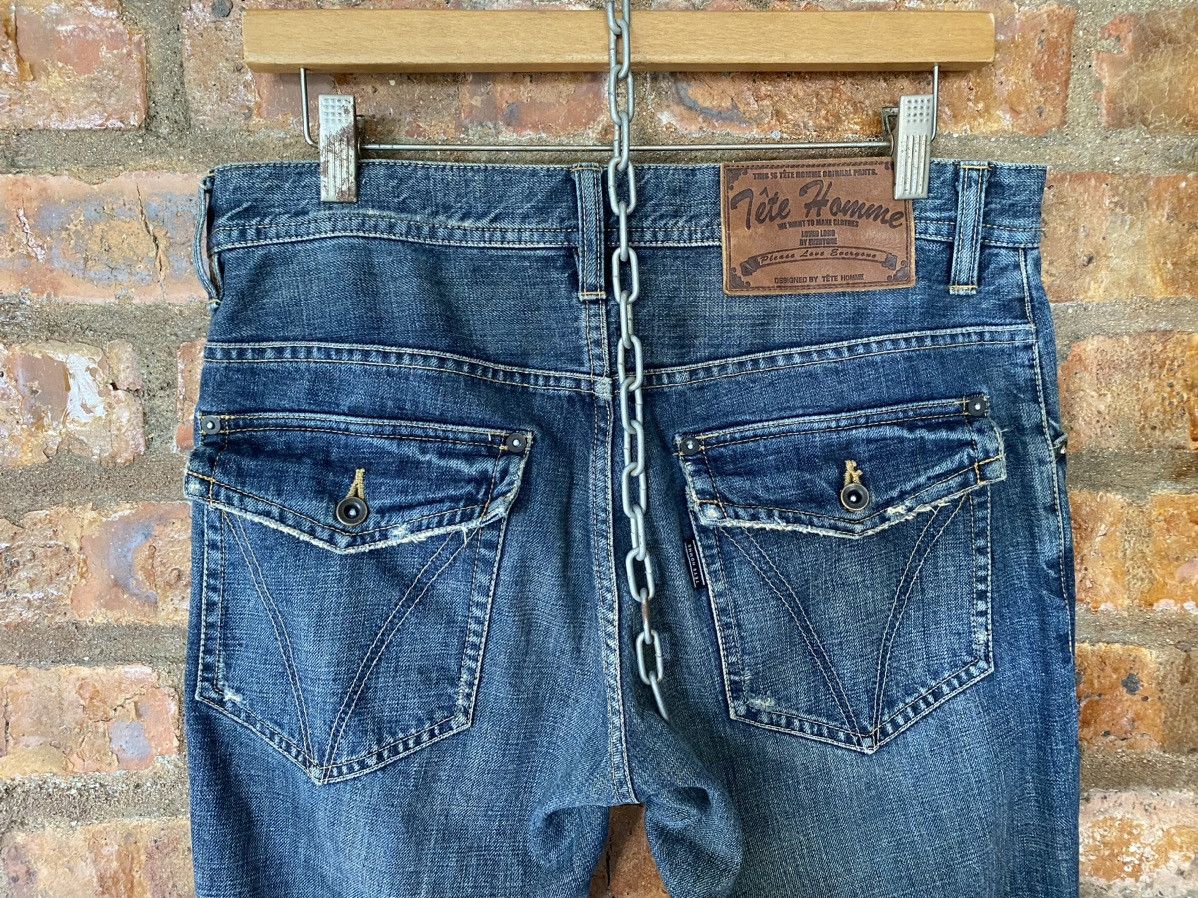 Kiminori Morishita 2000s TETE HOMME Flare and distressed pants Size US 32 / EU 48 - 11 Thumbnail