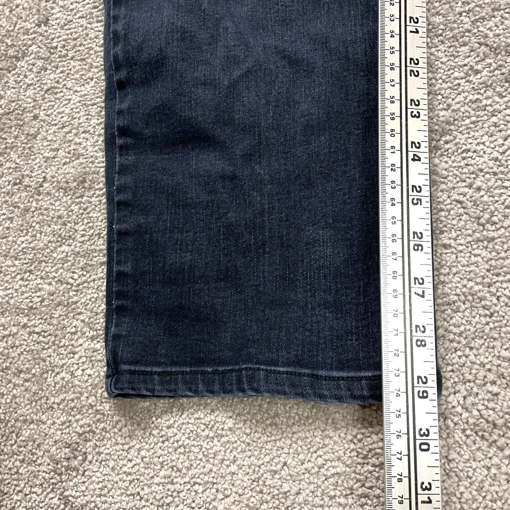 Levi's Levis Jeans 512 Skinny Shaping 40x29 Blue Dark Wash 90s USA Womens Size 27" / US 4 / IT 40 - 3 Thumbnail
