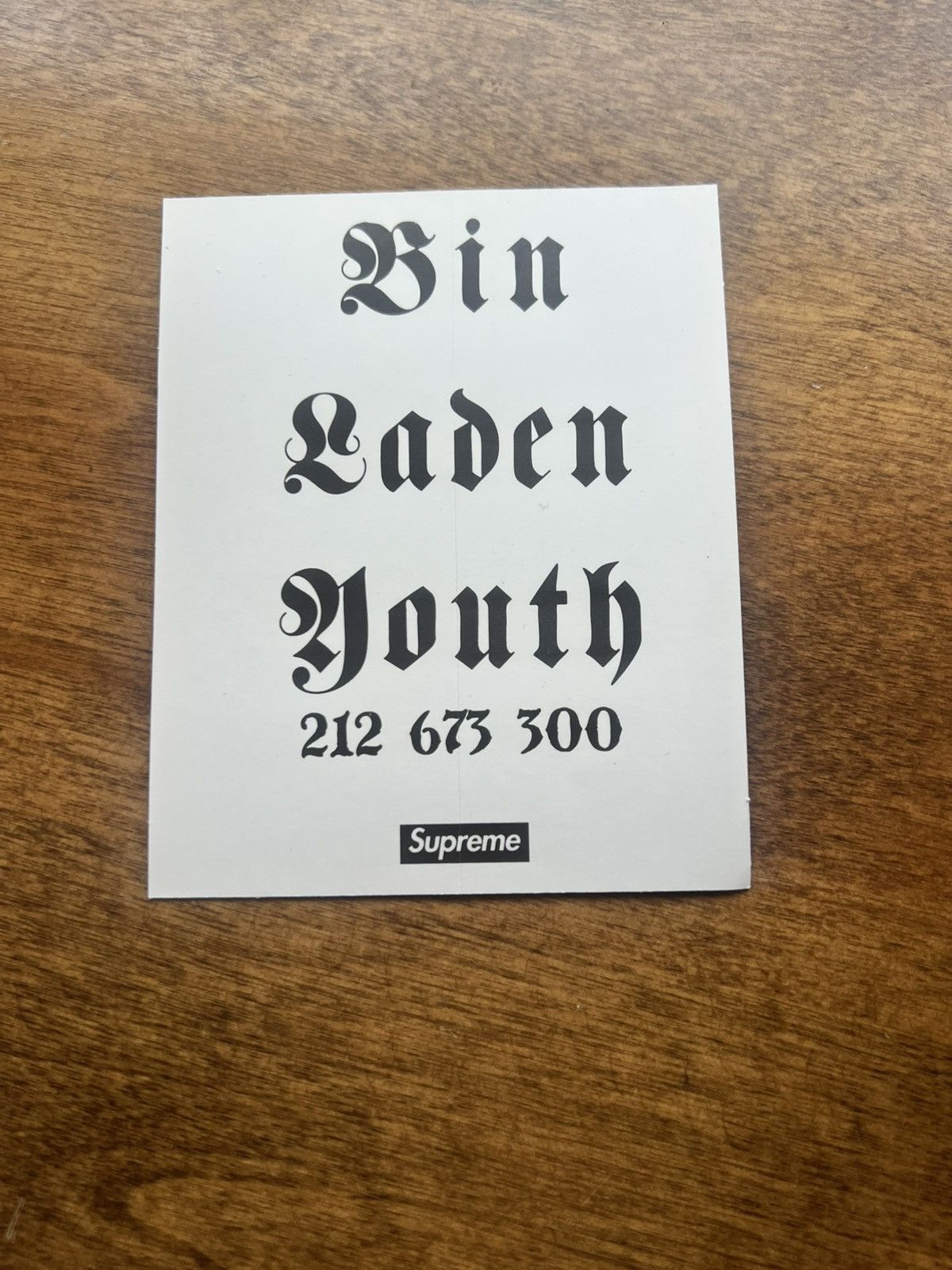 Supreme Supreme Dash Snow Bin Laden Youth Sticker Size ONE SIZE - 2 Thumbnail