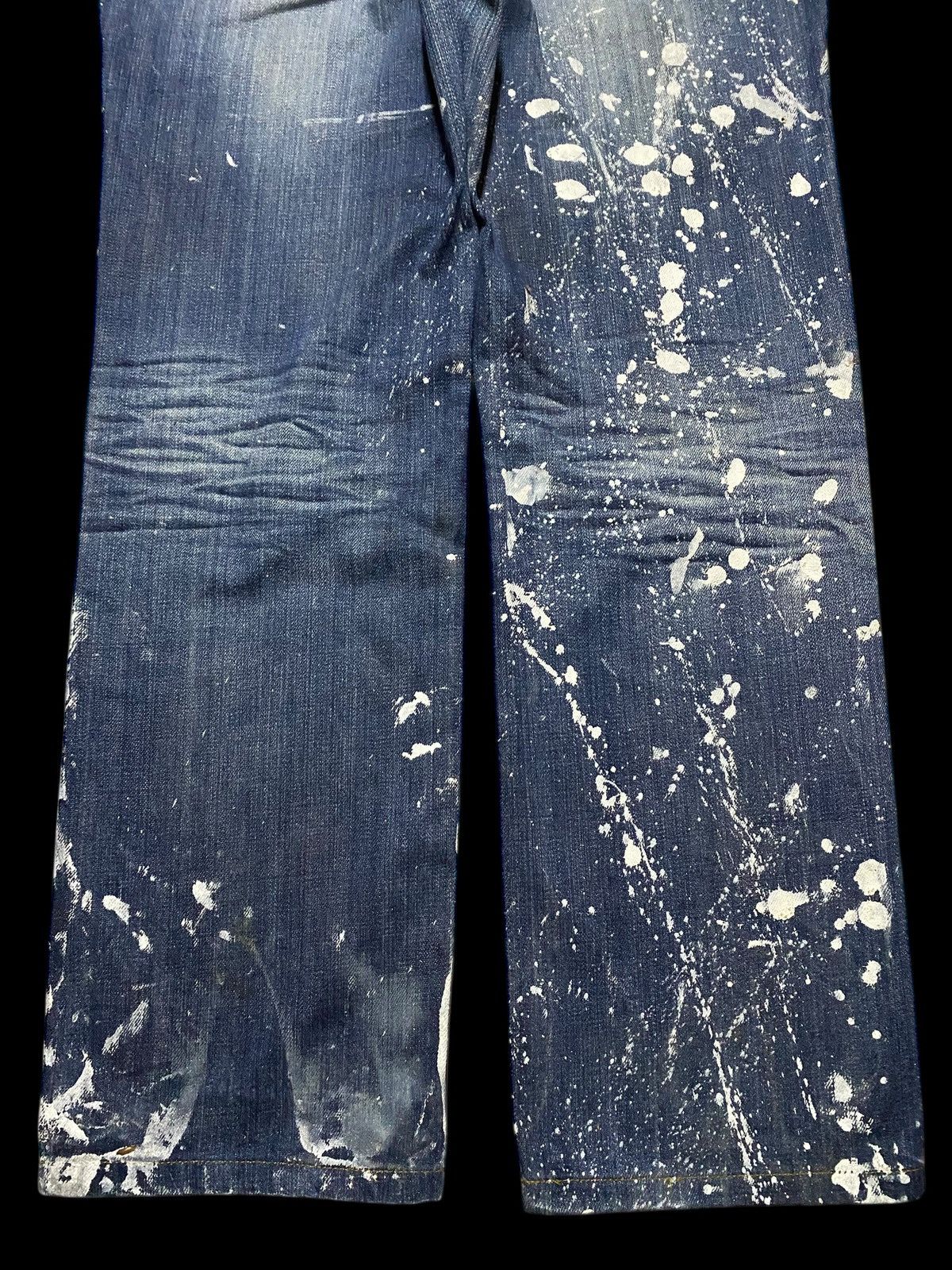 Nicole Club Vintage Japanese Brand Paint Splatter Distressed Loose Jeans Size US 30 / EU 46 - 5 Thumbnail