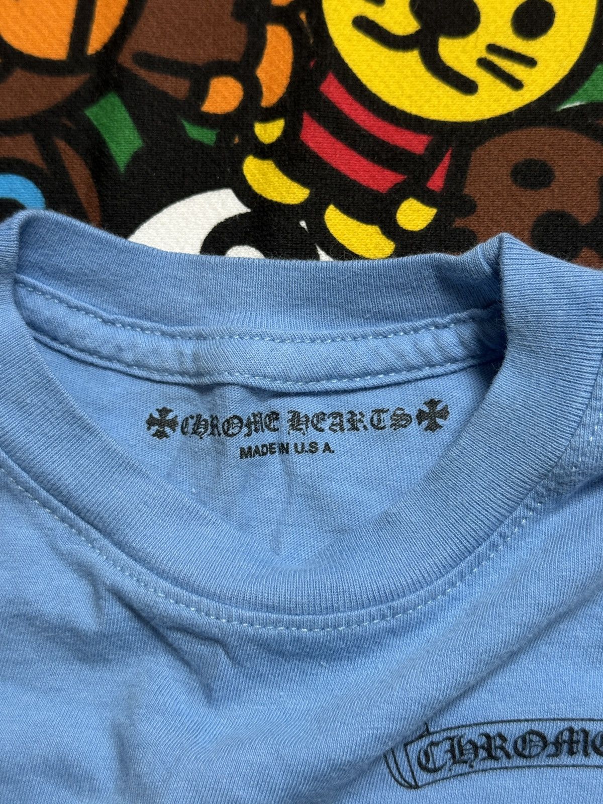 Chrome Hearts Chrome Hearts Boys Blue Scroll Long Sleeve Tee Size US XXS / EU 40 - 4 Thumbnail