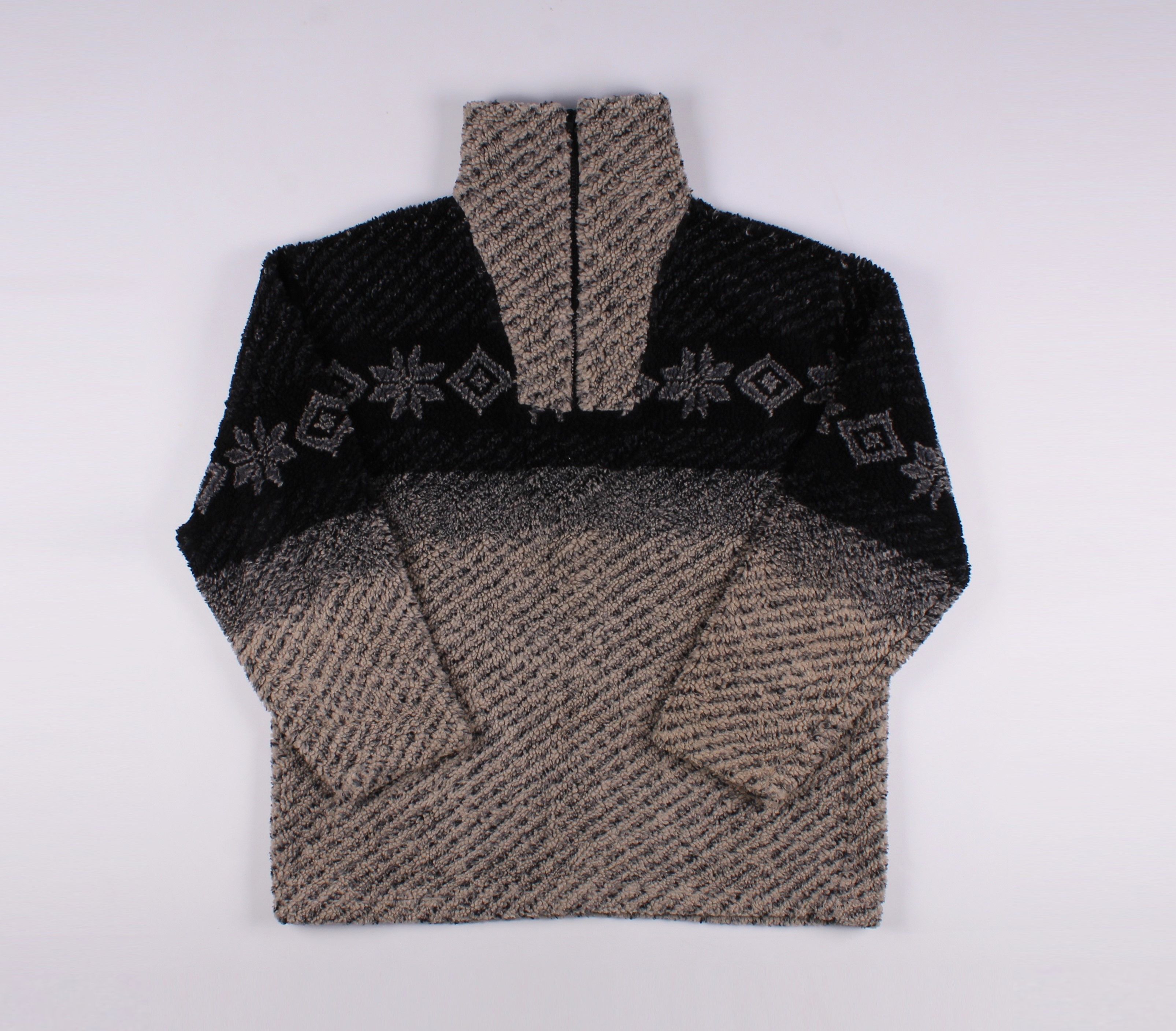 Other Vintage 90's Fluffy Collared Fleece Jumper Size US L / EU 52-54 / 3 - 1 Thumbnail