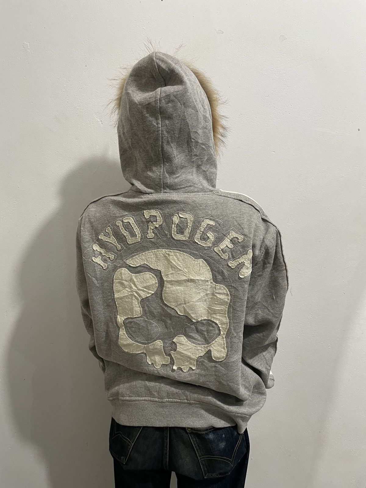 Hysteric Glamour × If Six Was Nine × Japanese Brand Crazy Fur Japan Hydrogen Hoodie Skull Lgb Style Size US L / EU 52-54 / 3 - 7 Thumbnail