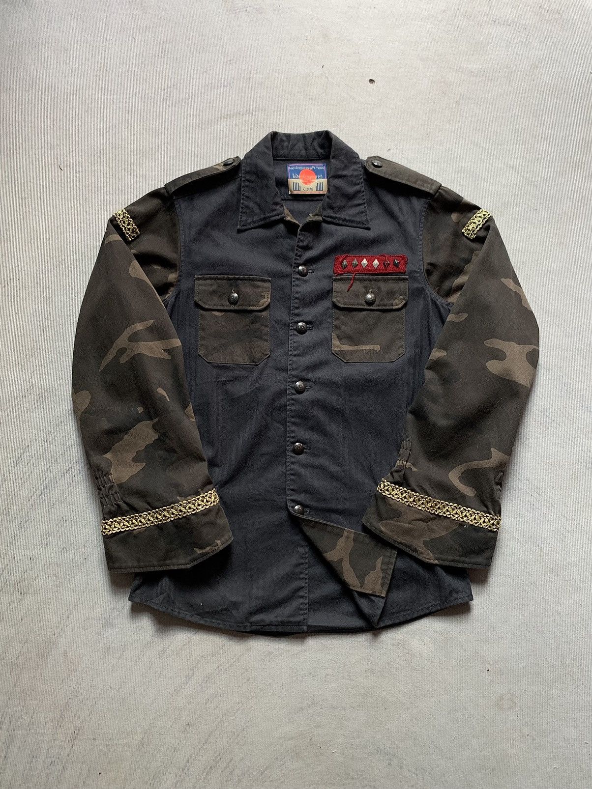 image of Archival Clothing x Blackmeans M-65 Herringbone Jacket in Camo, Men's (Size Medium)