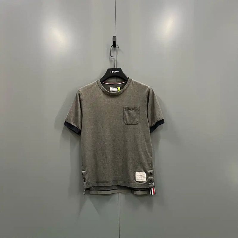 Thom Browne Thom Browne Green Cotton Short Sleeve T-Shirt 0089 Size US M / EU 48-50 / 2 - 1 Thumbnail